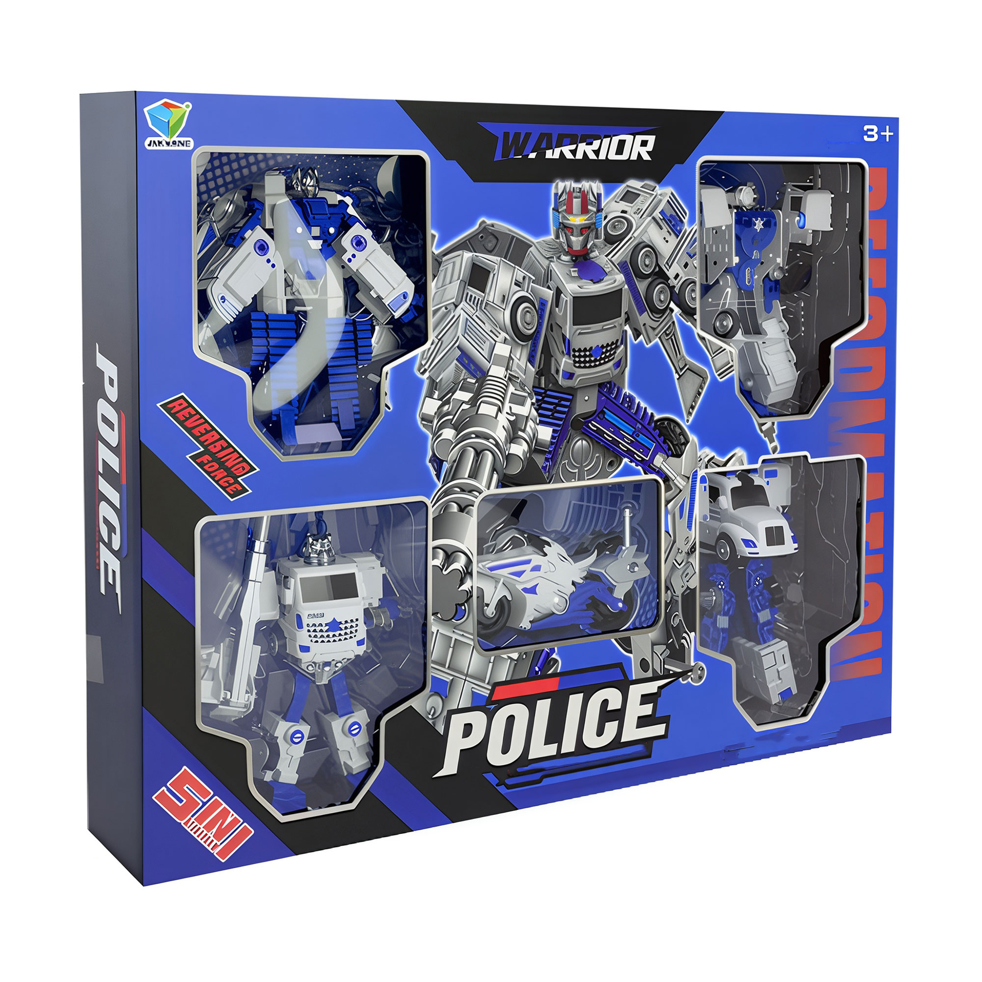 Дитяча іграшка-трансформер 5 в 1 Shantou Jinxing Warrior Police, від 3 років (788-96Y)
Дитяча іграшка-трансформер 5 в 1 Shantou Jinxing Warrior Police, від 3 років (788-96Y)