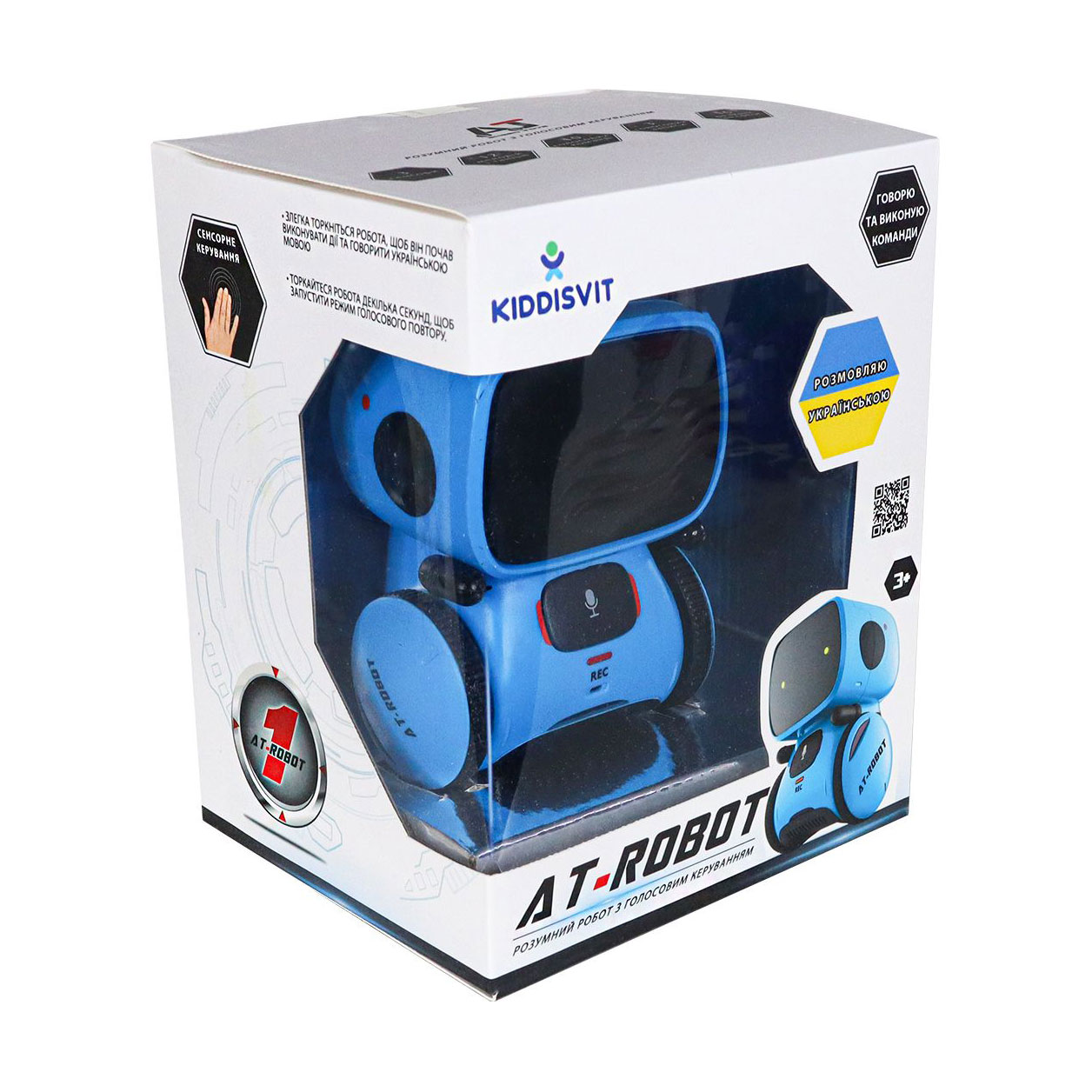 Інтерактивний робот AT-Rоbot з голосовим керуванням, синій, від 3 років (AT001-05-UKR)
Інтерактивний робот AT-Rоbot з голосовим керуванням, синій, від 3 років (AT001-05-UKR)