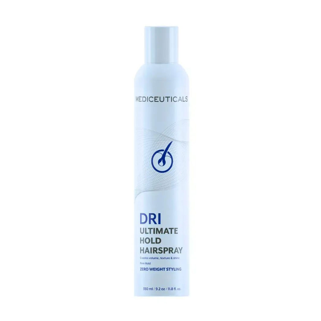 Невагомий лак для волосся Mediceuticals DRI Ultimate Hold Hairspray оптимальної фіксації, 350 мл
Невагомий лак для волосся Mediceuticals DRI Ultimate Hold Hairspray оптимальної фіксації, 350 мл