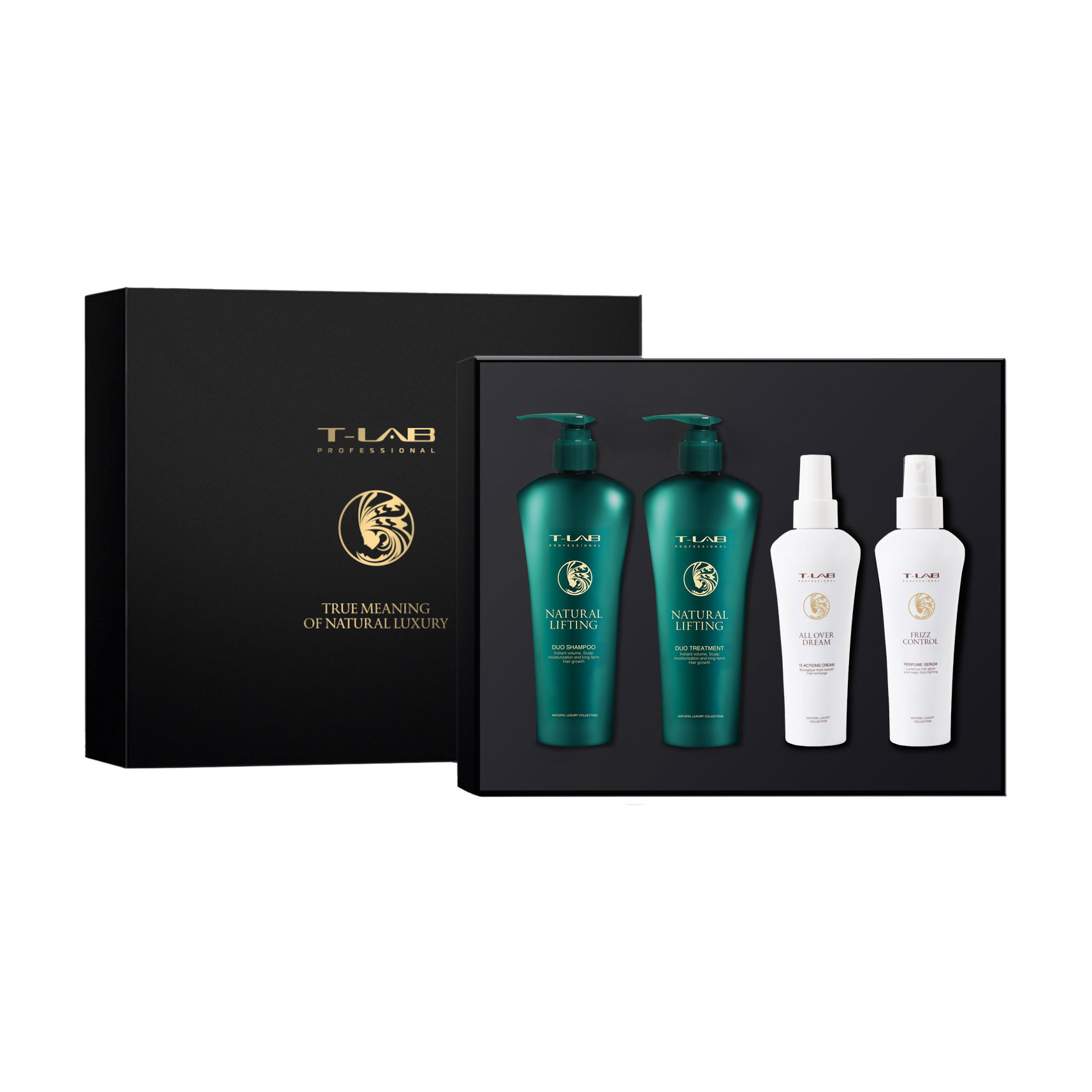 Набір для волосся T-Lab Professional (шампунь, 300 мл + кондиціонер, 300 мл + All Over Dream 15 in 1 Cream, 150 мл + Frizz Control Perfume Serum, 150 мл)
Набір для волосся T-Lab Professional (шампунь, 300 мл + кондиціонер, 300 мл + All Over Dream 15 in 1 Cream, 150 мл + Frizz Control Perfume Serum, 150 мл)