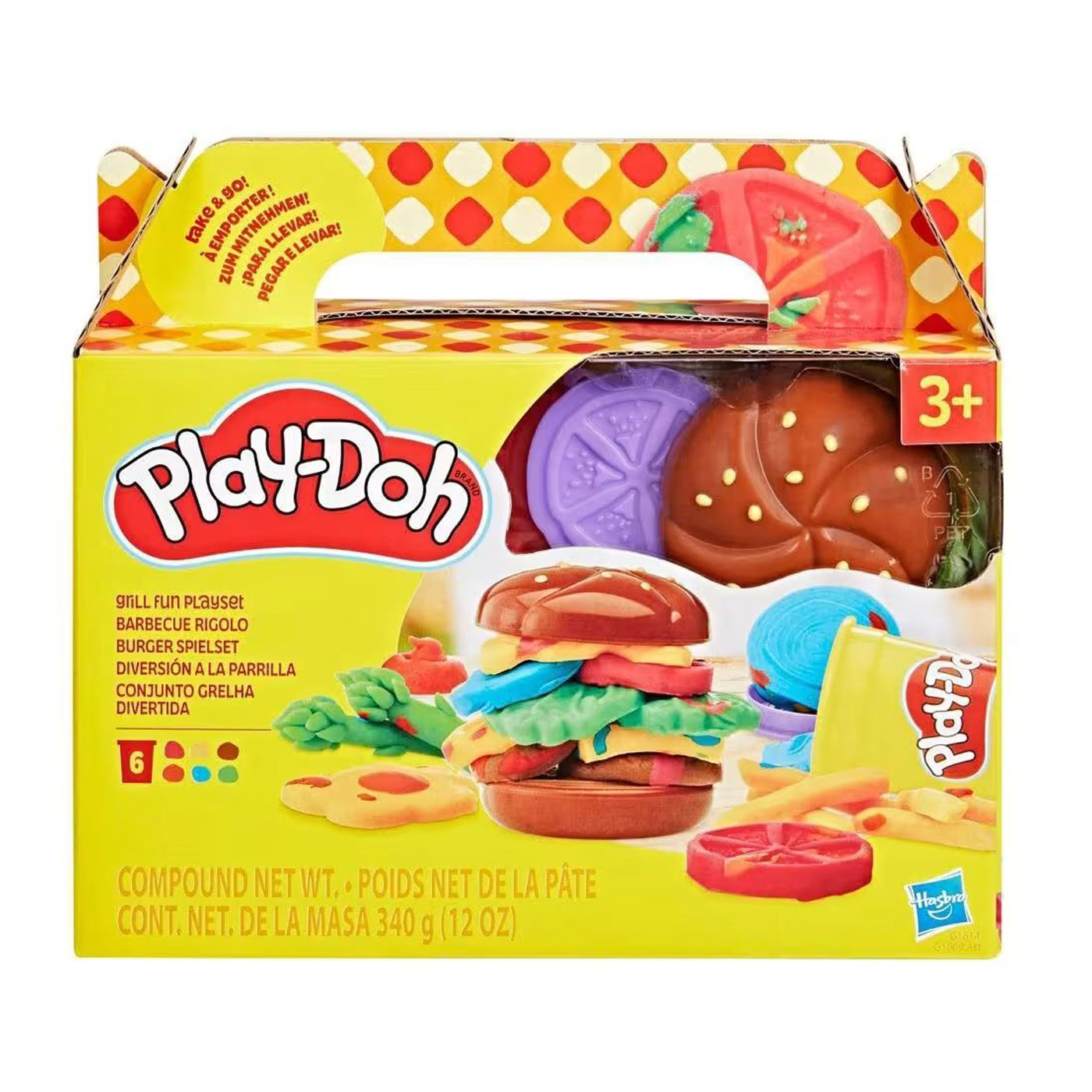 Набір для ліплення Play-Doh Grill Fun Кулінарні формочки, від 3 років, 6 баночок (G1609/G1614)
Набір для ліплення Play-Doh Grill Fun Кулінарні формочки, від 3 років, 6 баночок (G1609/G1614)