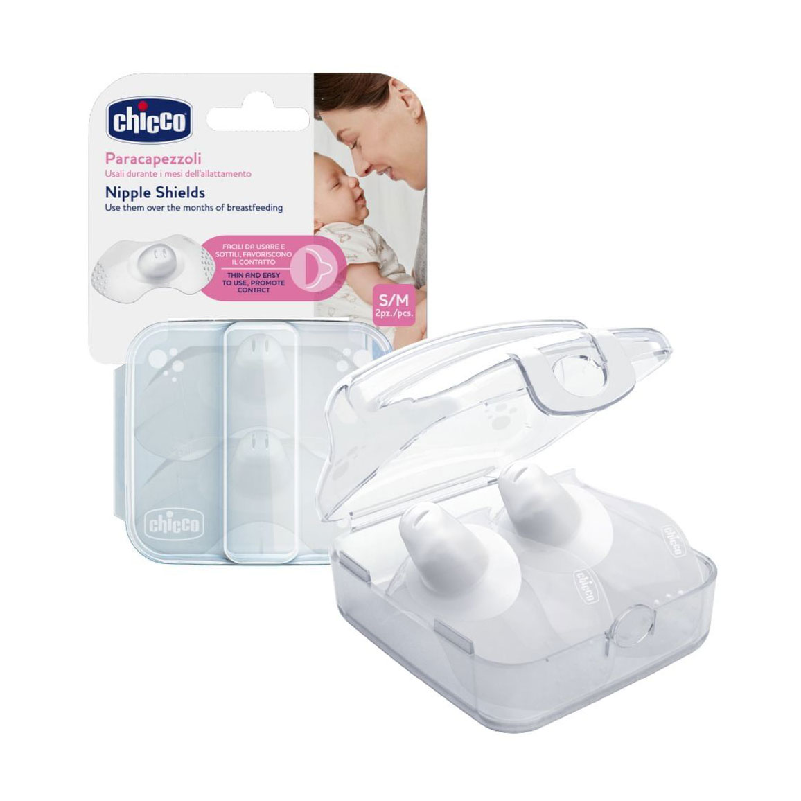 Накладки на соски Chicco SkinToSkin Nipple Shields, розмір S/M, 2 шт (09033.00)
Накладки на соски Chicco SkinToSkin Nipple Shields, розмір S/M, 2 шт (09033.00)