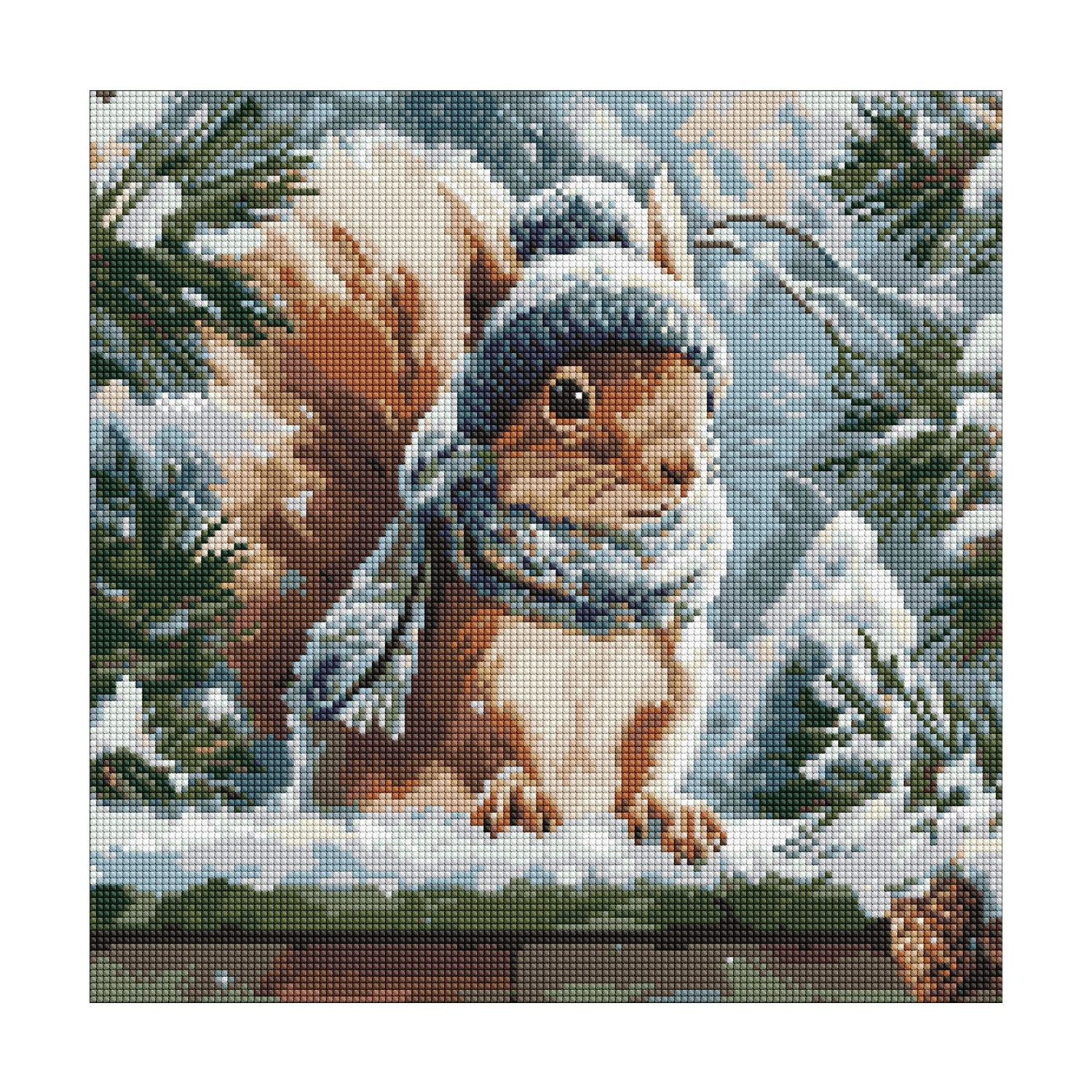 Алмазна мозаїка Ideyka Зимове білченя, 40*40 см (AMO20019)
Алмазна мозаїка Ideyka Зимове білченя, 40*40 см (AMO20019)