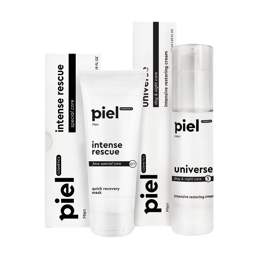 Чоловічий інтенсивний доглядовий комплекс для обличчя Piel Cosmetics (маска, 75 мл + крем, 50 мл)
Чоловічий інтенсивний доглядовий комплекс для обличчя Piel Cosmetics (маска, 75 мл + крем, 50 мл)