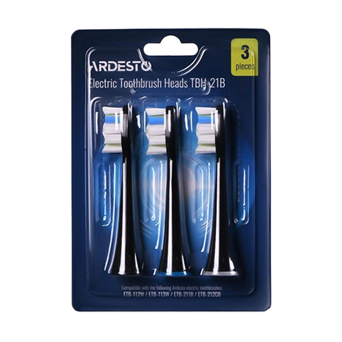 Насадка для електричної зубної щітки Ardesto TBH-21B чорна, 3 шт
Насадка для електричної зубної щітки Ardesto TBH-21B чорна, 3 шт