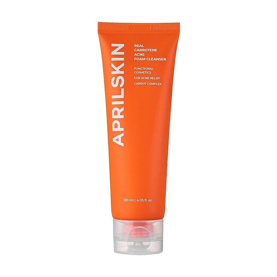 Пінка для вмивання APRILSKIN Real Carrotene Acne Foam Cleanser, 120 мл
Пінка для вмивання APRILSKIN Real Carrotene Acne Foam Cleanser, 120 мл