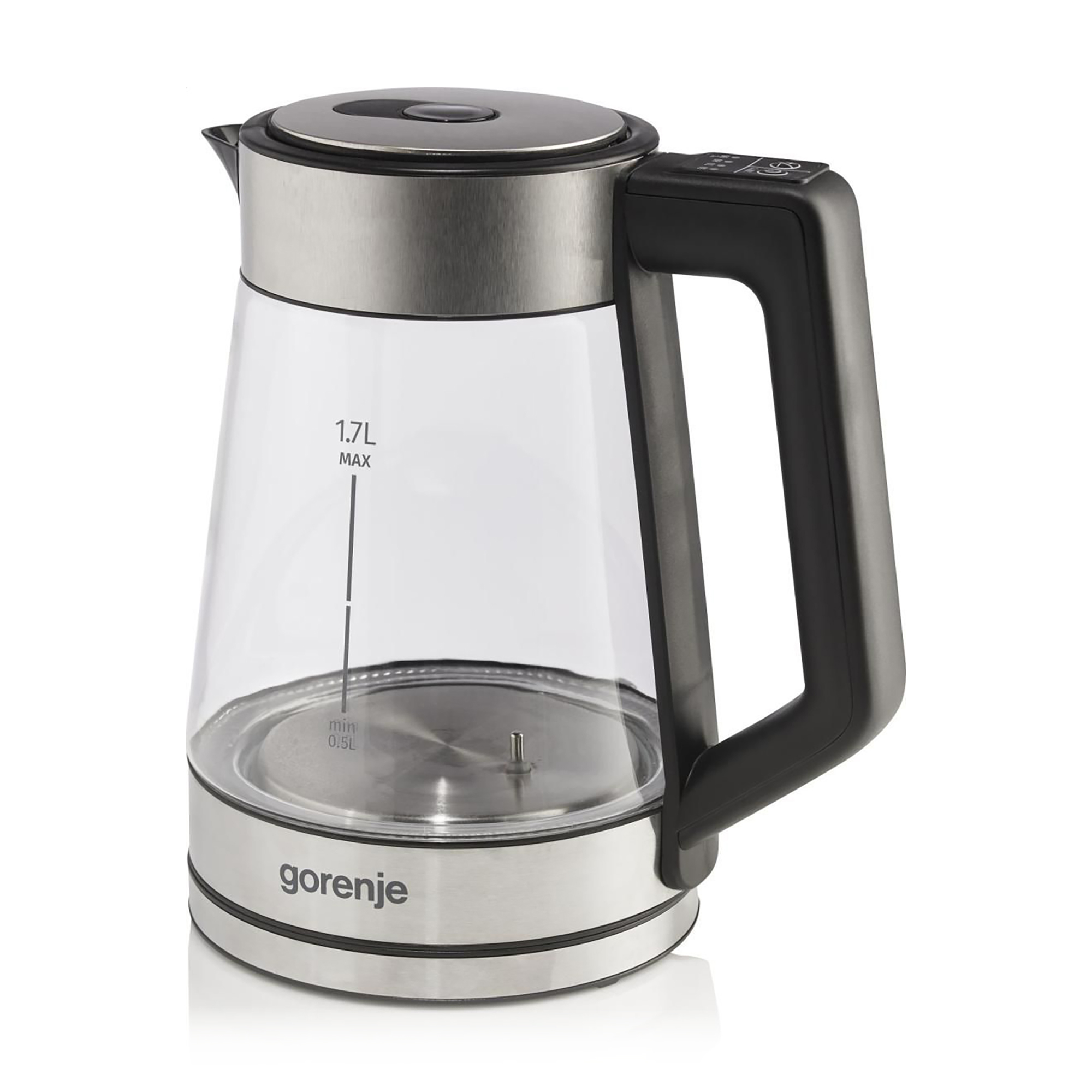 Електрочайник Gorenje чорний, 1.7 л (K17TRG)
Електрочайник Gorenje чорний, 1.7 л (K17TRG)