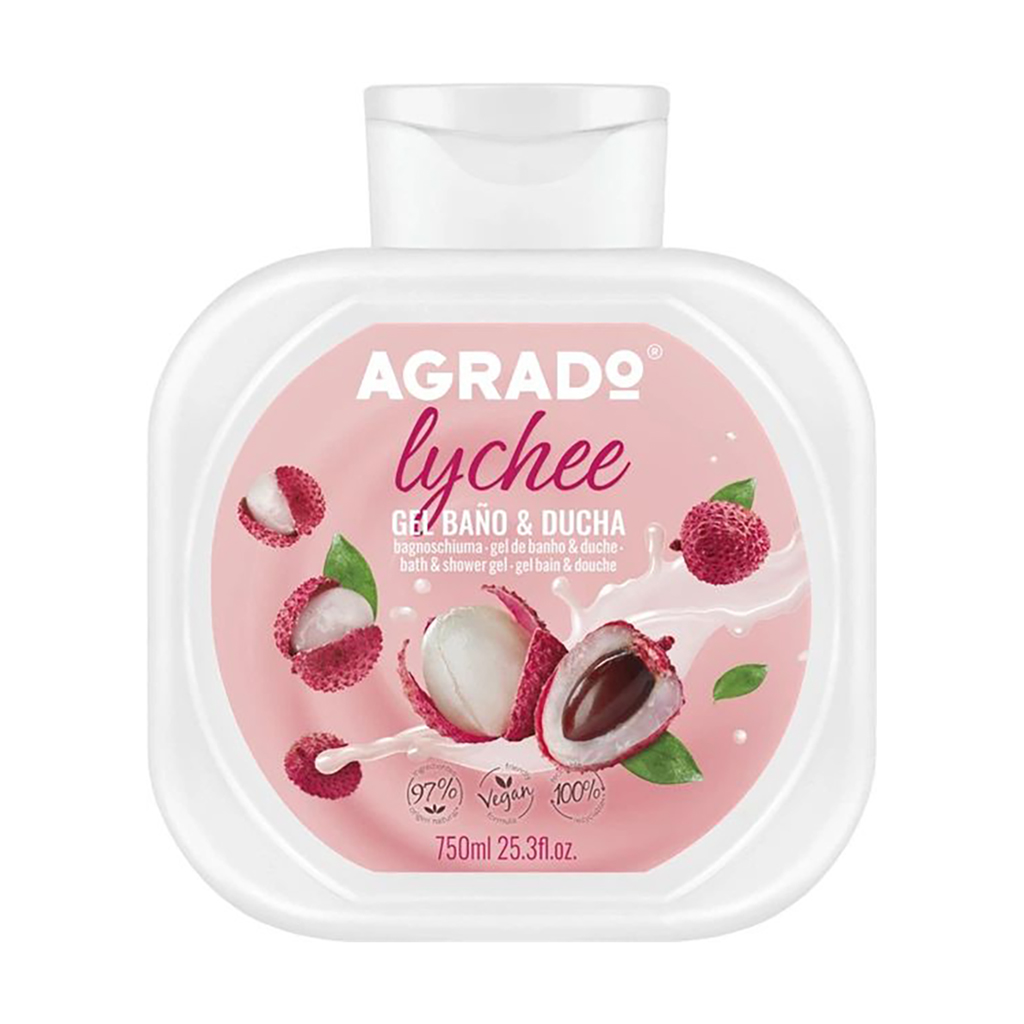 Гель для душу та ванни Agrado Bath & Shower Gel Lychee, 750 мл
Гель для душу та ванни Agrado Bath & Shower Gel Lychee, 750 мл