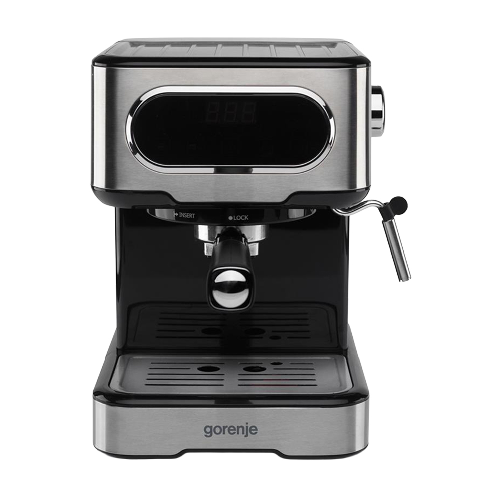 Ріжкова кавоварка Gorenje срібляста, 1.5 л (ESCM15DBK)
Ріжкова кавоварка Gorenje срібляста, 1.5 л (ESCM15DBK)