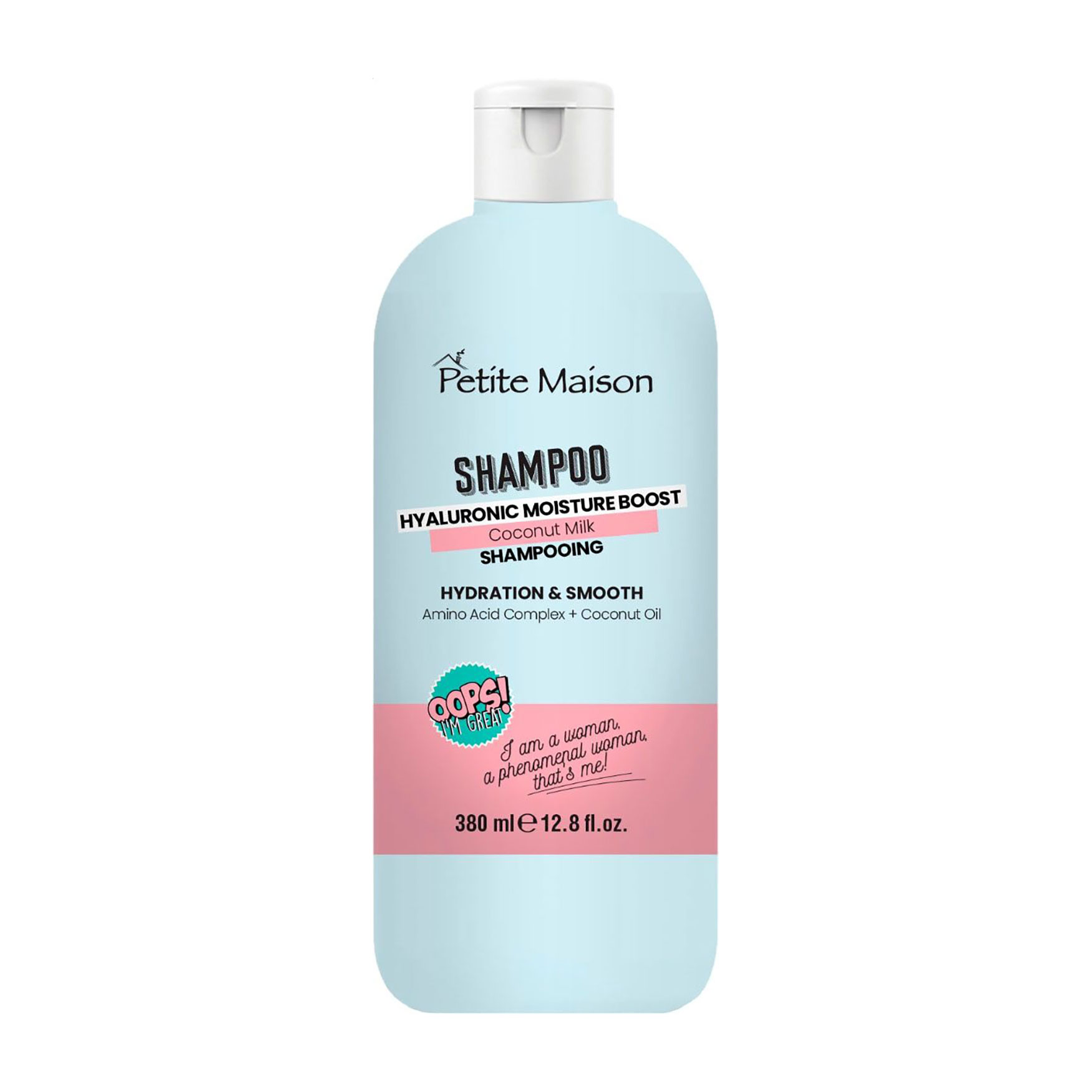 Зволожувальний шампунь для волосся Petite Maison Shampoo Hyaluronic Moisture Bust Coconut Milk, 380 мл
Зволожувальний шампунь для волосся Petite Maison Shampoo Hyaluronic Moisture Bust Coconut Milk, 380 мл