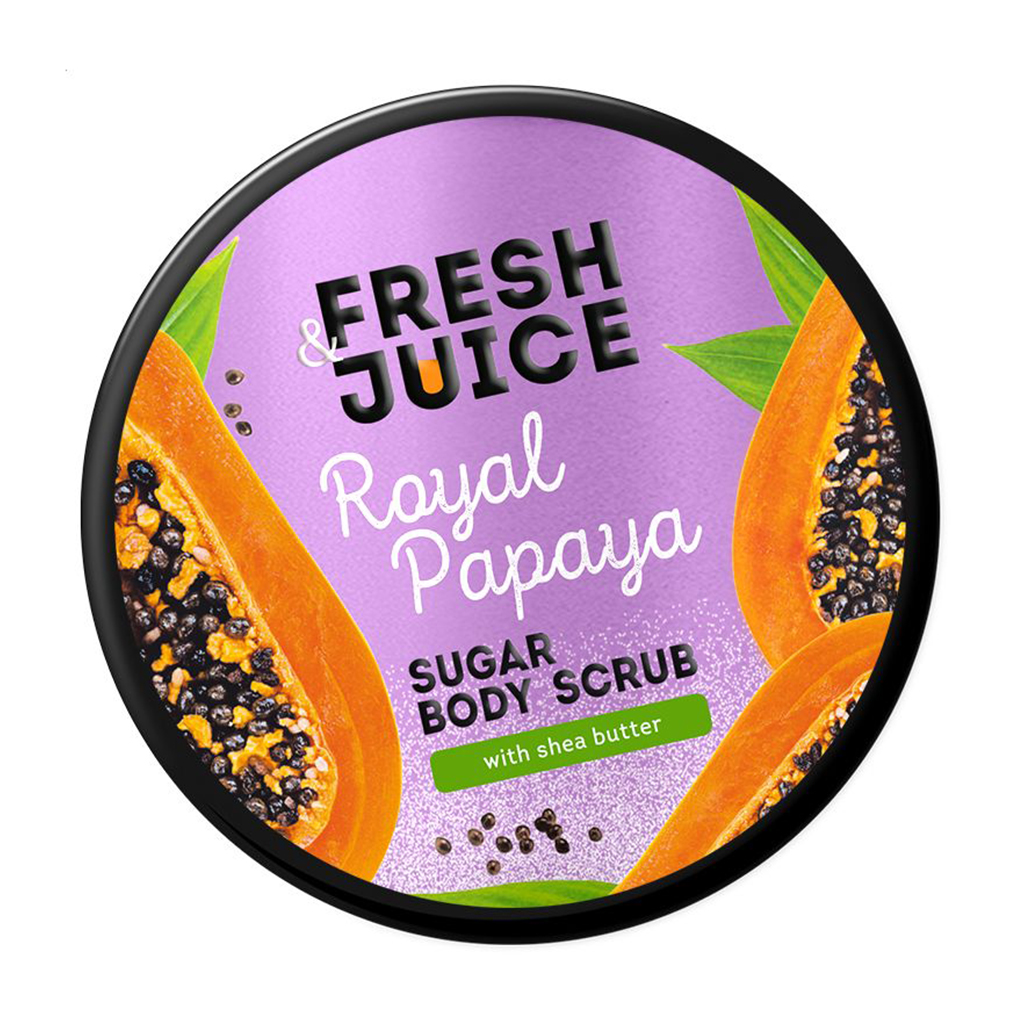 Цукровий скраб для тіла Fresh Juice Royal Papaya Sugar Body Scrub з олією ши, 200 мл
Цукровий скраб для тіла Fresh Juice Royal Papaya Sugar Body Scrub з олією ши, 200 мл