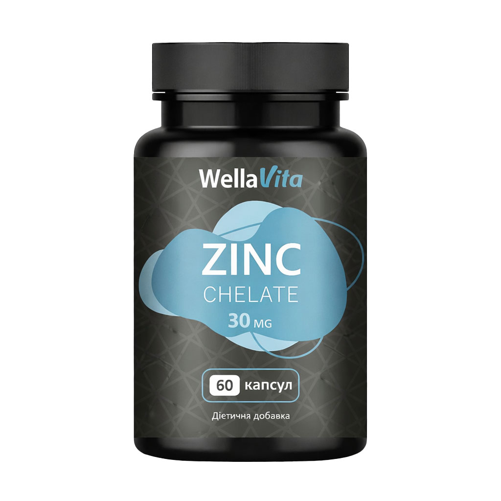 Цинк Хелат Wella Vita Zinc Chelate 30 mg, 60 капсул
Цинк Хелат Wella Vita Zinc Chelate 30 mg, 60 капсул