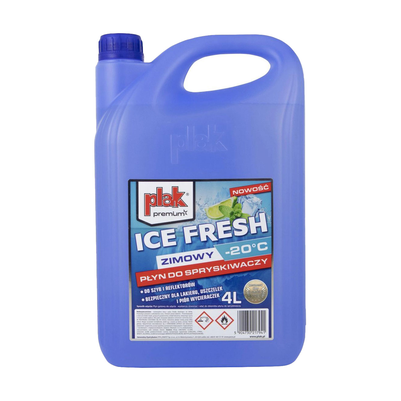Зимовий омивач скла Plak Ice Fresh, 4 л
Зимовий омивач скла Plak Ice Fresh, 4 л
