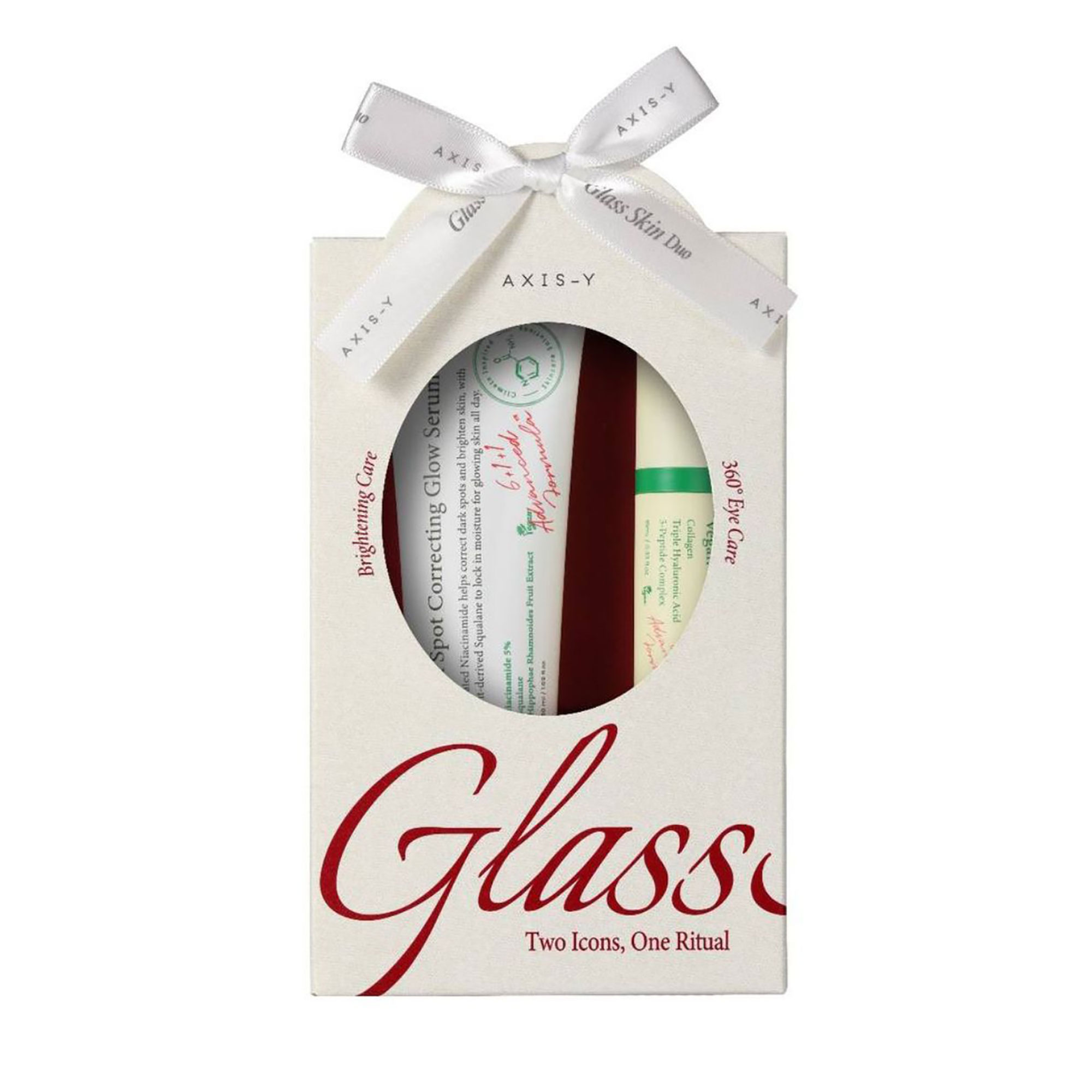 Набір для обличчя Axis-Y Glass Skin Duo Set (сироватка, 50 мл + сироватка для шкіри навколо очей, 10 мл)
Набір для обличчя Axis-Y Glass Skin Duo Set (сироватка, 50 мл + сироватка для шкіри навколо очей, 10 мл)
