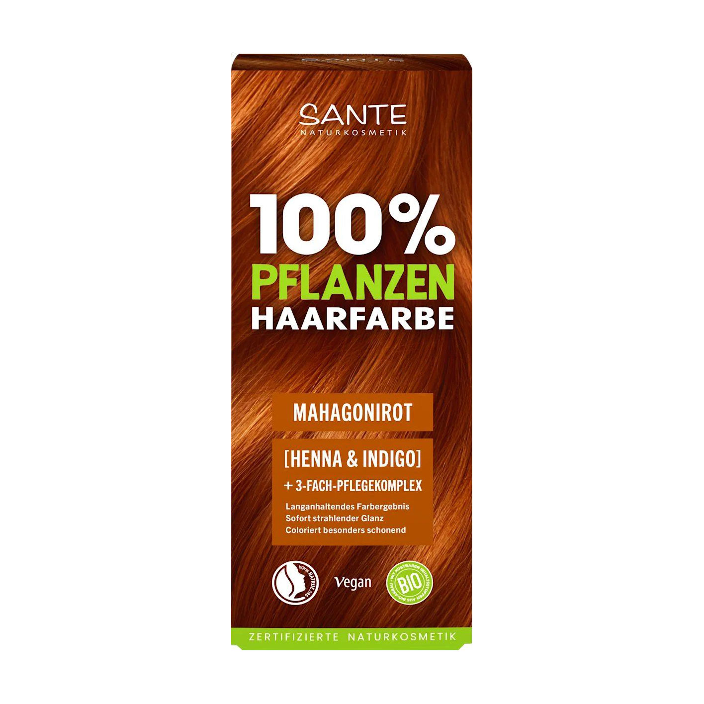 Трав'яний порошок для фарбування волосся Sante Naturkosmetik Herbal Hair Color, Mahogany Red, 100 г
Трав'яний порошок для фарбування волосся Sante Naturkosmetik Herbal Hair Color, Mahogany Red, 100 г