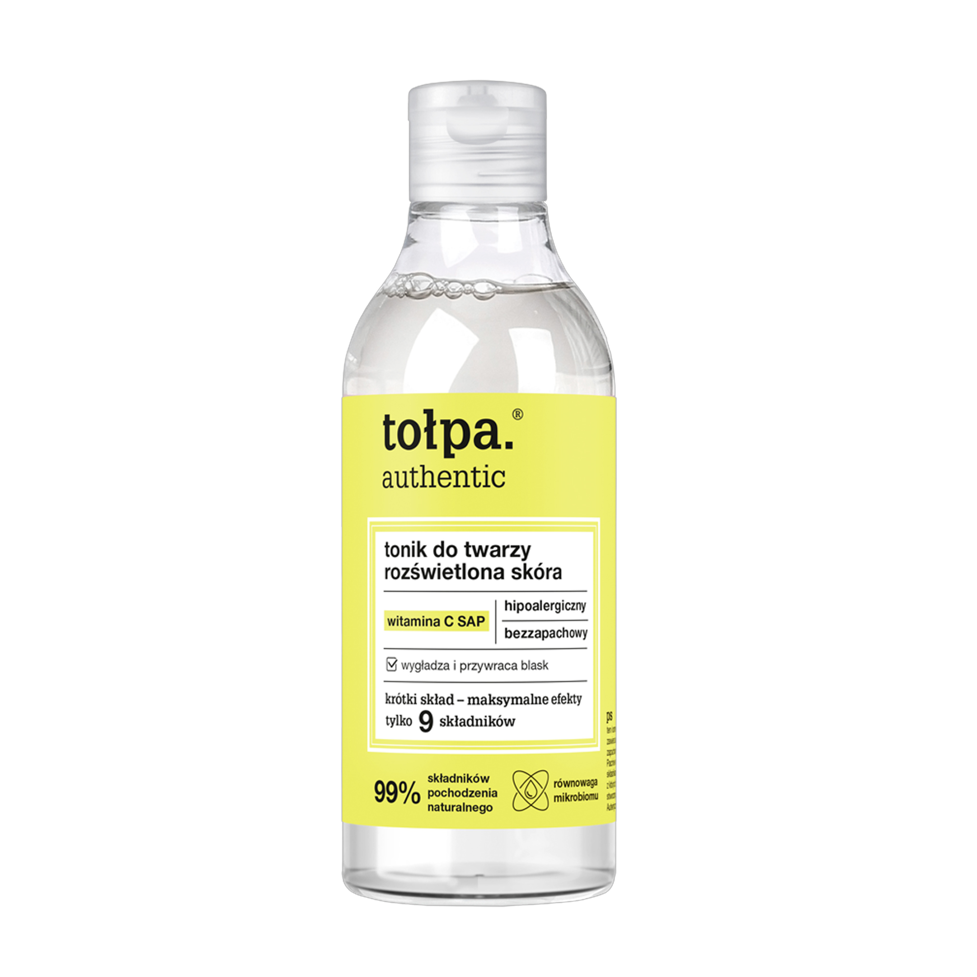 Освітлювальний тонік для обличчя Tolpa Authentic Face Tonic, 200 мл
Освітлювальний тонік для обличчя Tolpa Authentic Face Tonic, 200 мл