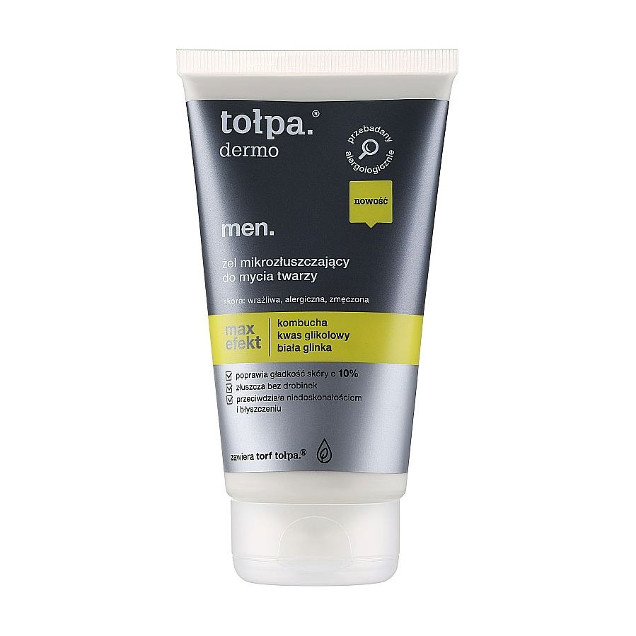 Чоловічий гель для вмивання Tolpa Dermo Men. Max Efekt з гліколевою кислотою, 150 мл
Чоловічий гель для вмивання Tolpa Dermo Men. Max Efekt з гліколевою кислотою, 150 мл