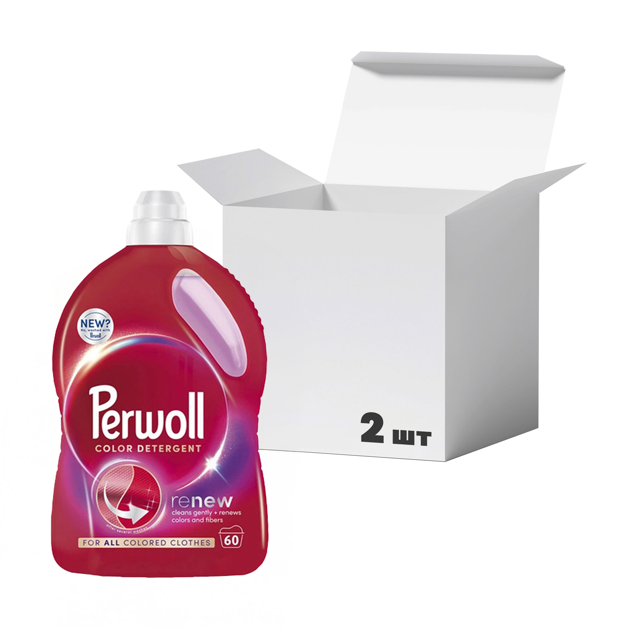 Упаковка засобів для делікатного прання Perwoll Renew Color Detergent для кольорових речей, 60 циклів прання, 3 л * 2 шт
Упаковка засобів для делікатного прання Perwoll Renew Color Detergent для кольорових речей, 60 циклів прання, 3 л * 2 шт