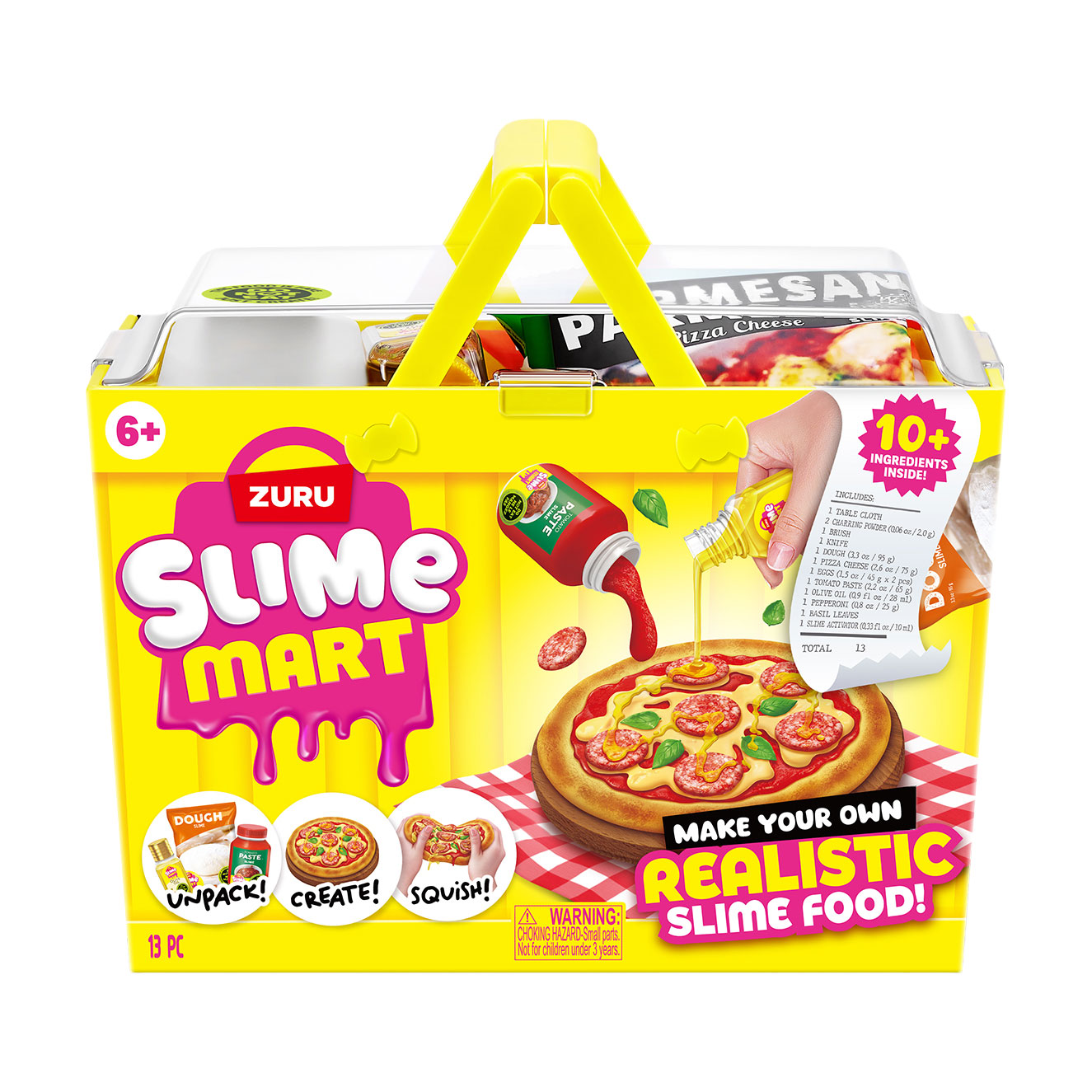 Ігровий набір Slime Mart серії Shopping Basket Піца, зі слаймами, від 6 років, 13 деталей (15905B)
Ігровий набір Slime Mart серії Shopping Basket Піца, зі слаймами, від 6 років, 13 деталей (15905B)