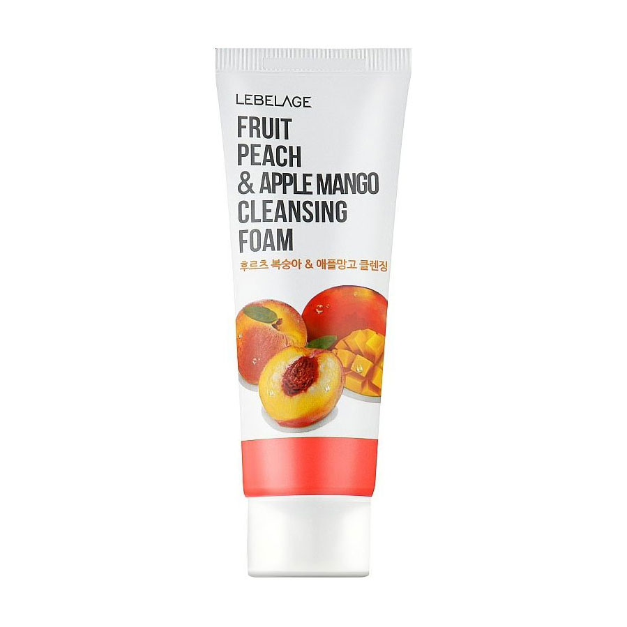 Пінка для вмивання Lebelage Fruit Peach & Apple Mango Cleansing Foam, 100 мл
Пінка для вмивання Lebelage Fruit Peach & Apple Mango Cleansing Foam, 100 мл