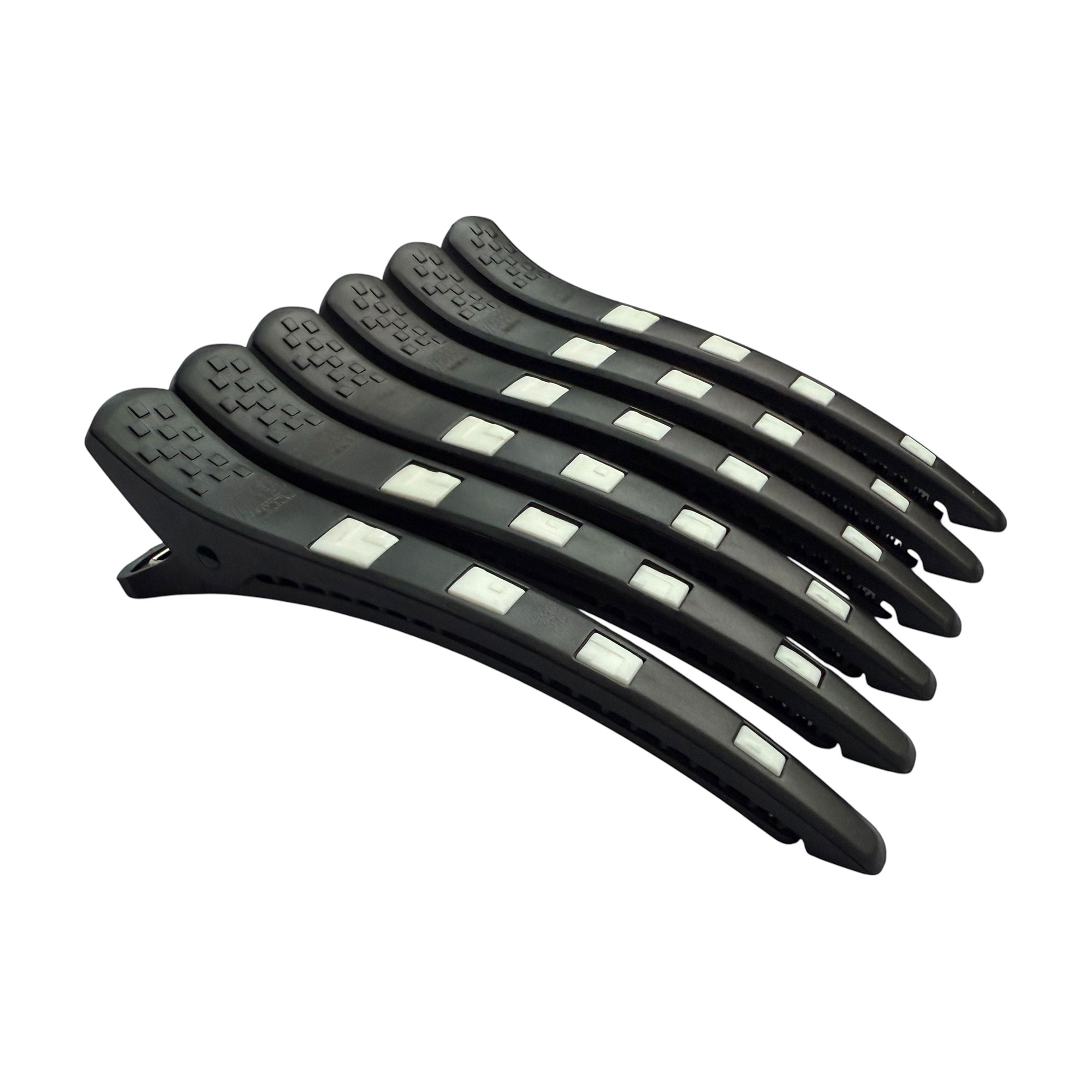 Перукарський затискач для волосся Zauber-manicure пластиковий, чорний з білим, 6 шт (06-093D-6)
Перукарський затискач для волосся Zauber-manicure пластиковий, чорний з білим, 6 шт (06-093D-6)