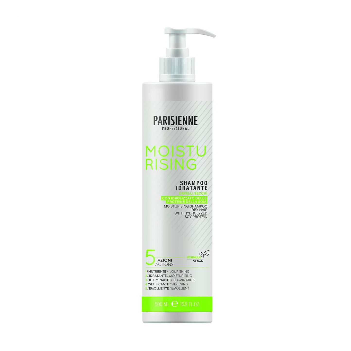 Зволожувальний шампунь для волосся Parisienne Professional Moisturizing Shampoo With Hydrolyzed Soy Protein, 500 мл
Зволожувальний шампунь для волосся Parisienne Professional Moisturizing Shampoo With Hydrolyzed Soy Protein, 500 мл