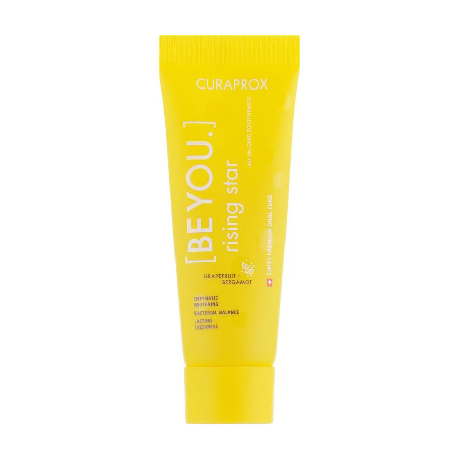 Відбілювальна зубна паста Curaprox Be You Rising Star Toothpaste Grapefruit + Bergamot Грейпфрут + бергамот, 10 мл
Відбілювальна зубна паста Curaprox Be You Rising Star Toothpaste Grapefruit + Bergamot Грейпфрут + бергамот, 10 мл