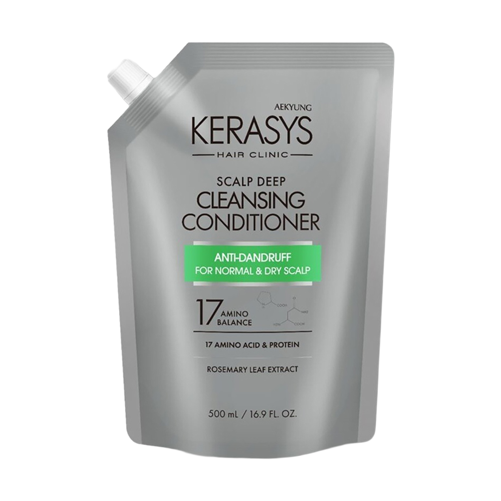Кондиціонер KeraSys Scalp Deep Cleansing Conditioner для нормальної та сухої шкіри голови, 500 мл (дойпак)
Кондиціонер KeraSys Scalp Deep Cleansing Conditioner для нормальної та сухої шкіри голови, 500 мл (дойпак)