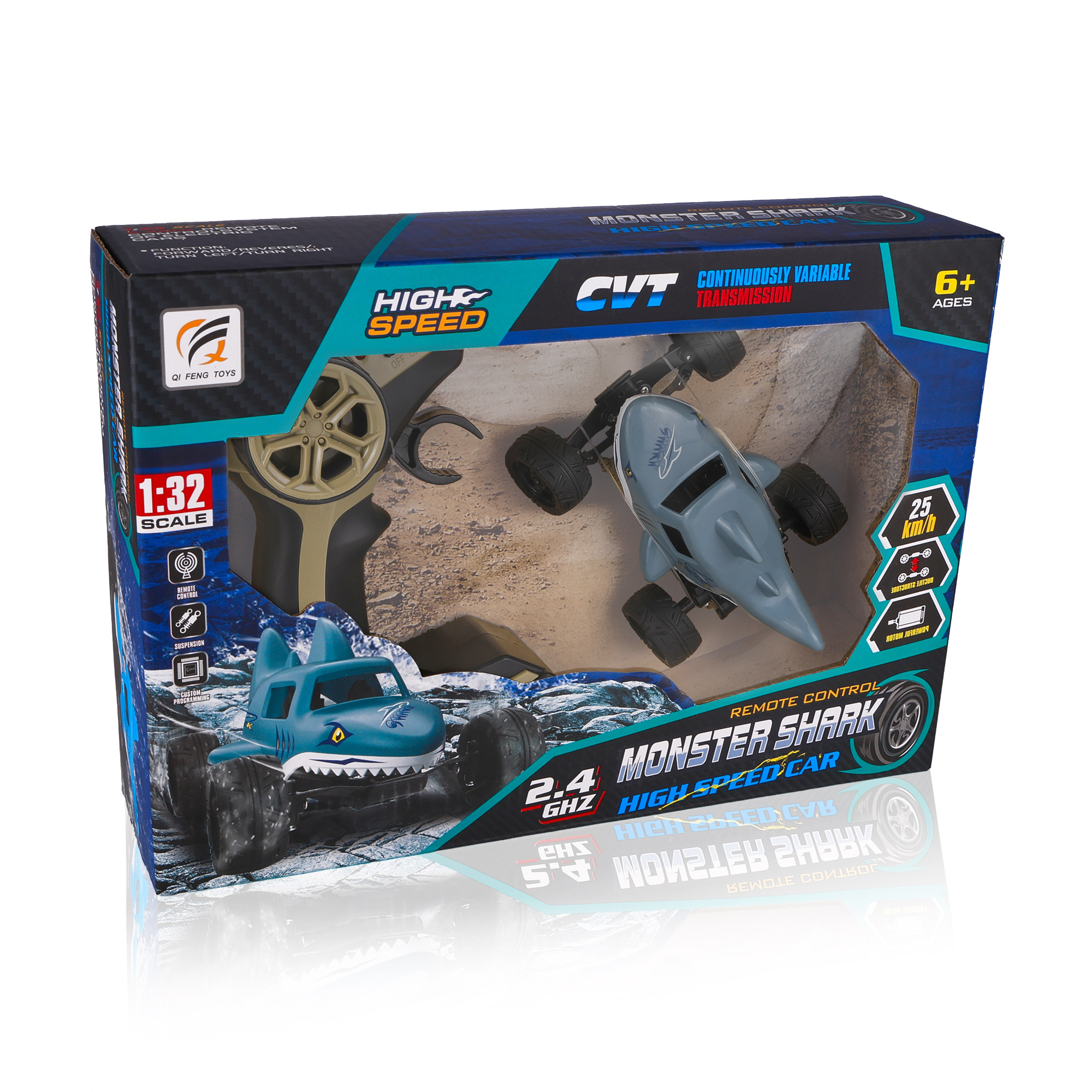 Автомобіль каскадерський на радіокеруванні Qi Fan Toys Акула, від 6 років, сіра (Q9)
Автомобіль каскадерський на радіокеруванні Qi Fan Toys Акула, від 6 років, сіра (Q9)