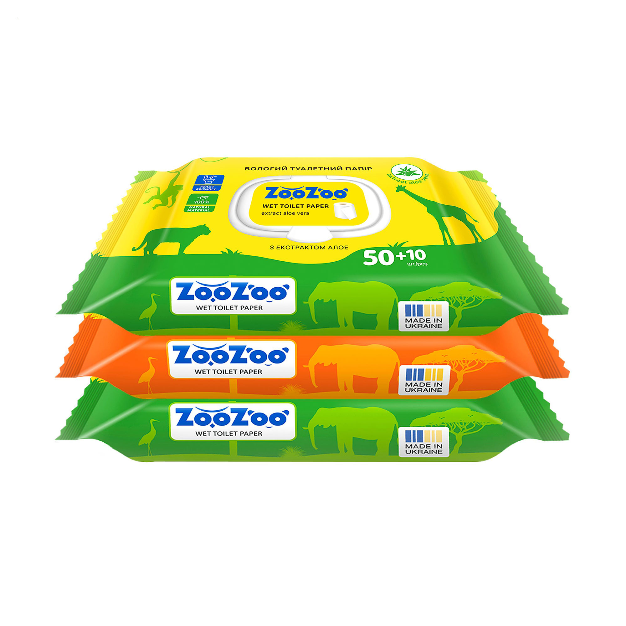 Вологий туалетний папір ZooZoo Wet Toilet Paper з екстрактом алое вера, 3*60 шт
Вологий туалетний папір ZooZoo Wet Toilet Paper з екстрактом алое вера, 3*60 шт