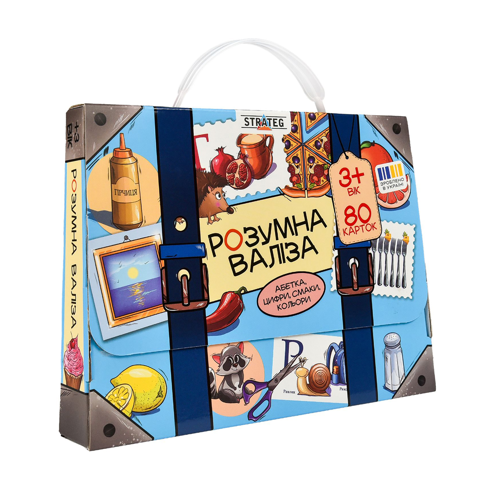 Настільна гра Strateg Розумна валіза. Абетка, цифри, смаки, кольори, від 3 років (30377)
Настільна гра Strateg Розумна валіза. Абетка, цифри, смаки, кольори, від 3 років (30377)