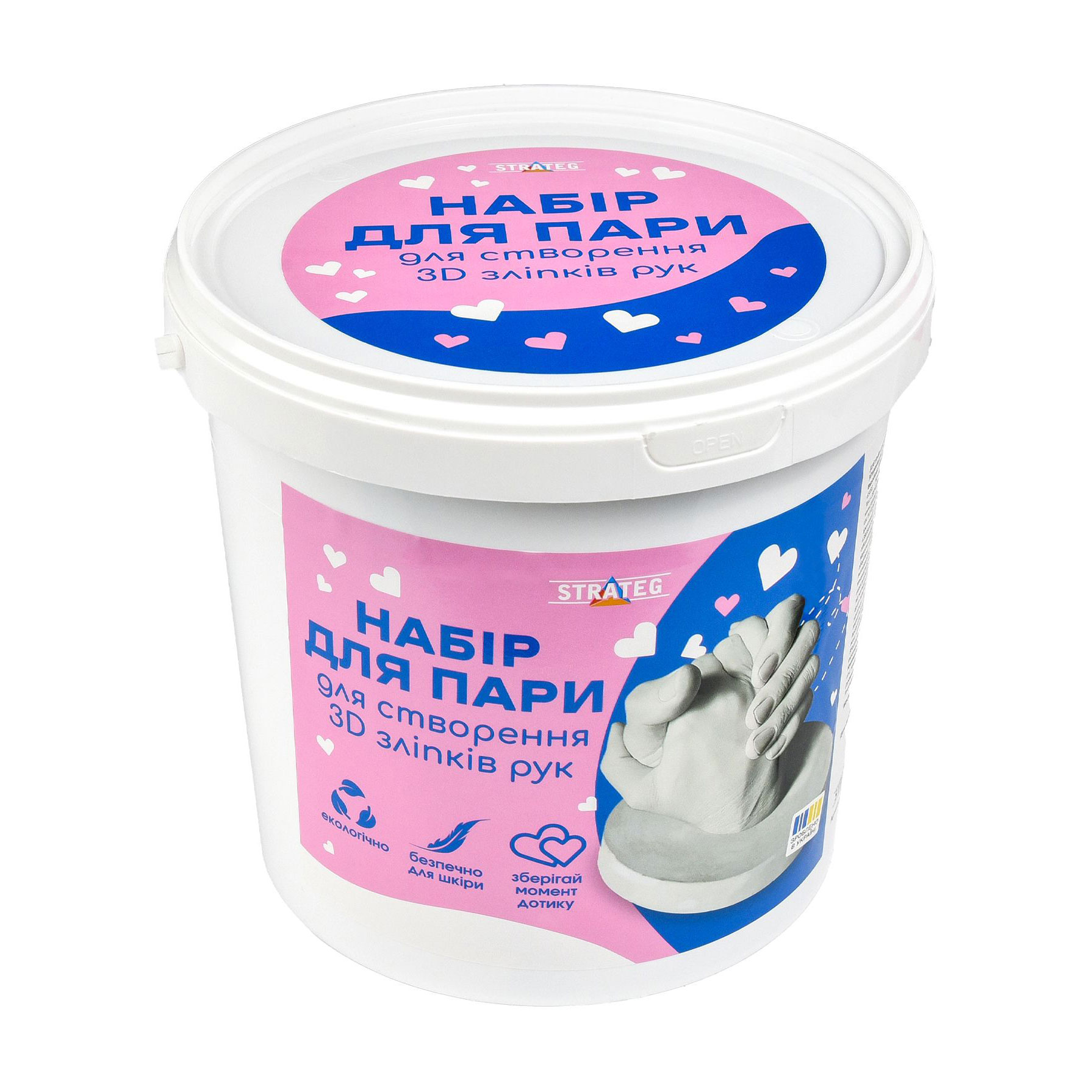 Набір для пари Strateg Створення 3D зліпків рук, від 3 років (30912)
Набір для пари Strateg Створення 3D зліпків рук, від 3 років (30912)