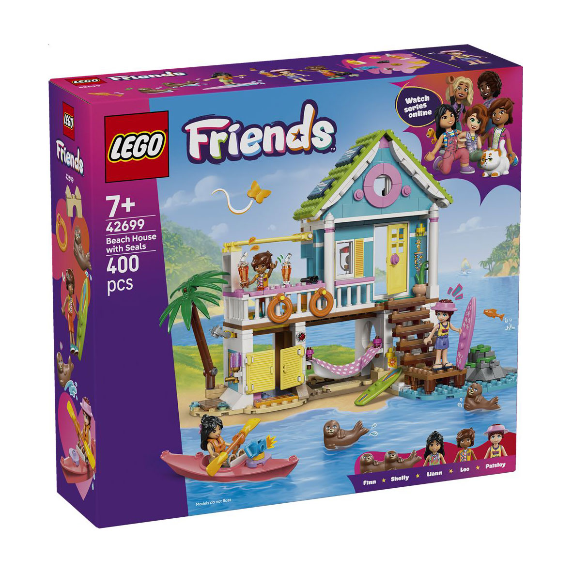 Конструктор LEGO Friends Пляжний будиночок з морськими котиками, 400 деталей, від 7 років (42699)
Конструктор LEGO Friends Пляжний будиночок з морськими котиками, 400 деталей, від 7 років (42699)