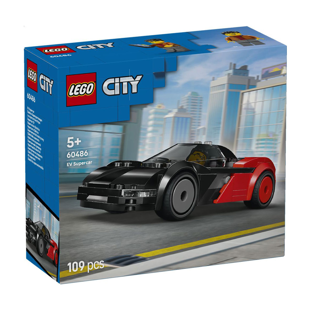 Конструктор LEGO City Електричний суперкар, 109 деталей, від 5 років (60486)
Конструктор LEGO City Електричний суперкар, 109 деталей, від 5 років (60486)