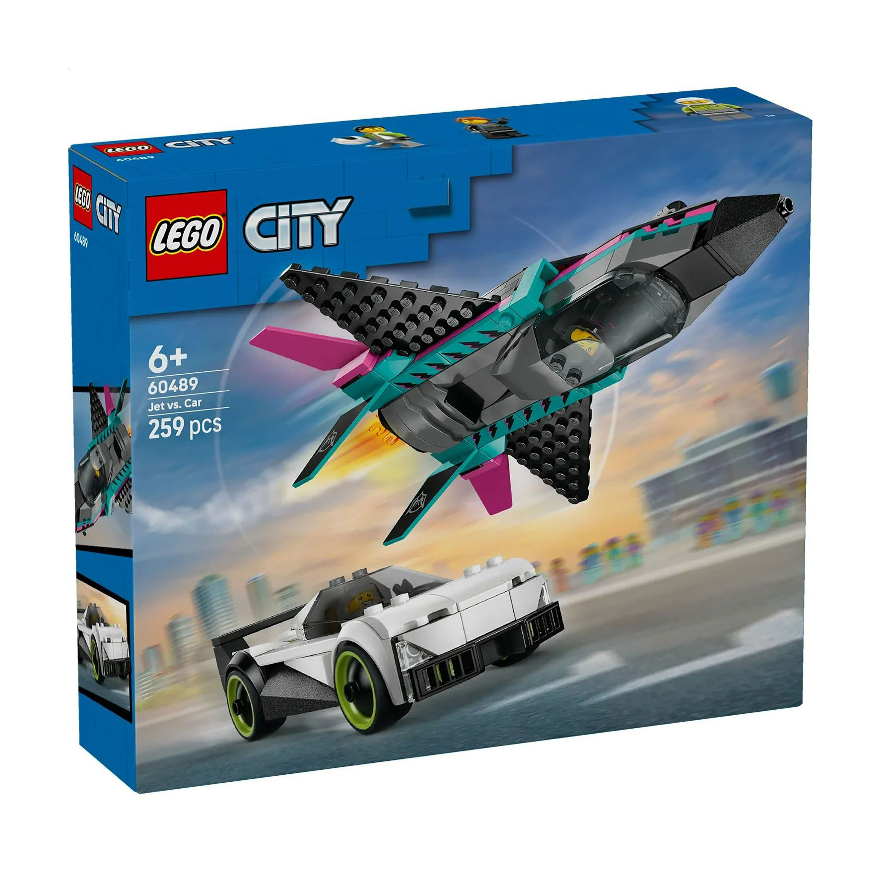 Конструктор LEGO City Реактивний літак проти автомобіля, 259 деталей, від 6 років (60489)
Конструктор LEGO City Реактивний літак проти автомобіля, 259 деталей, від 6 років (60489)