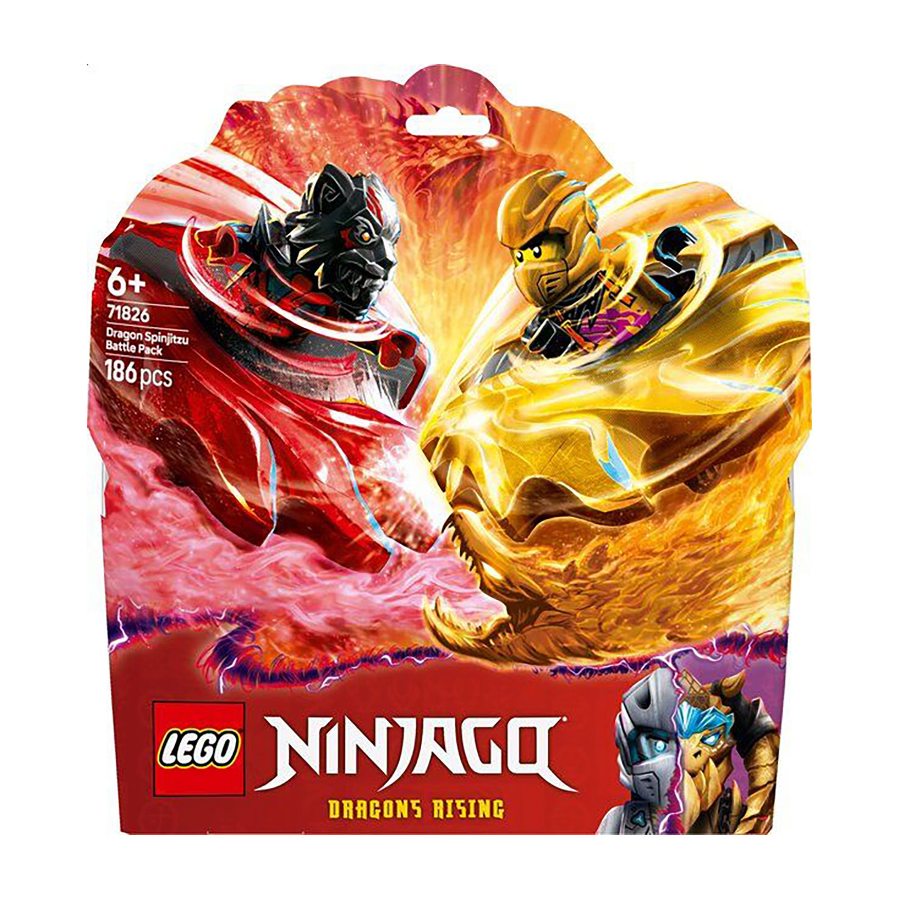 Конструктор LEGO Ninjago Бойовий набір дракона Спін-джитсу, 186 деталей, від 6 років (71826)
Конструктор LEGO Ninjago Бойовий набір дракона Спін-джитсу, 186 деталей, від 6 років (71826)