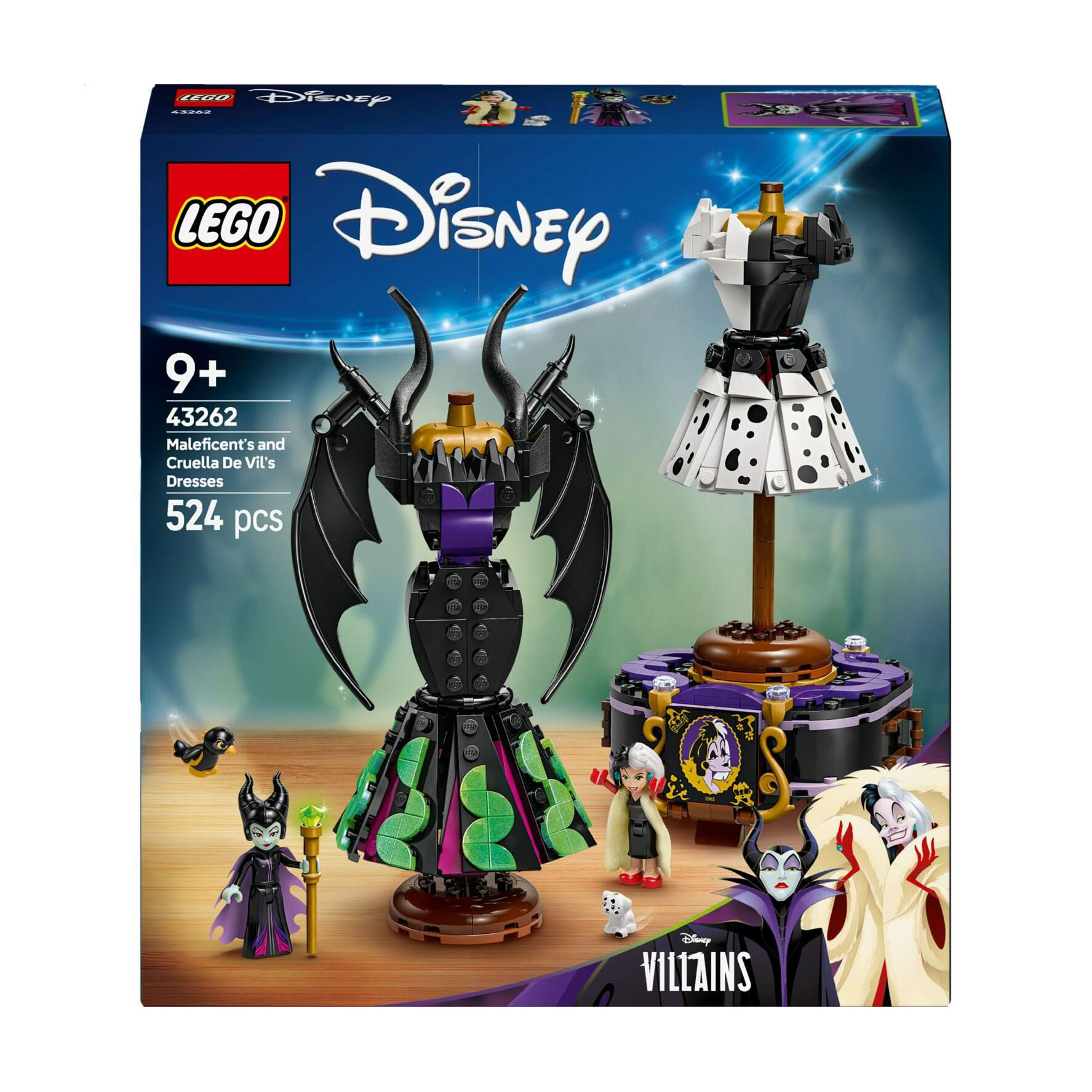 Конструктор LEGO Disney Classic Сукні Малефісенти та Лютелли де Віль, 524 деталі, від 9 років (43262)
Конструктор LEGO Disney Classic Сукні Малефісенти та Лютелли де Віль, 524 деталі, від 9 років (43262)