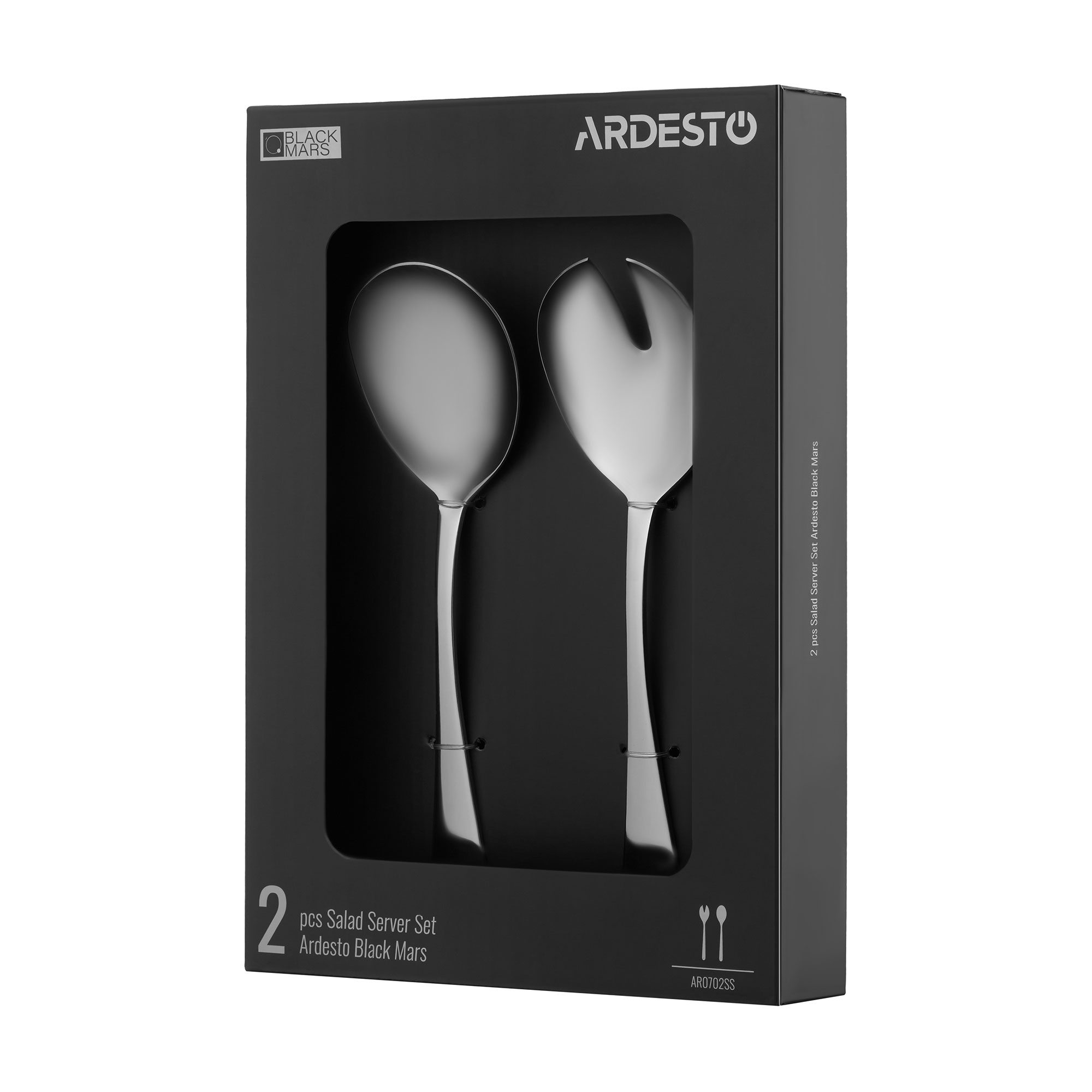Набір для салату Ardesto Black Mars (ложка, 1 шт + виделка, 1 шт) (AR0702SS)
Набір для салату Ardesto Black Mars (ложка, 1 шт + виделка, 1 шт) (AR0702SS)