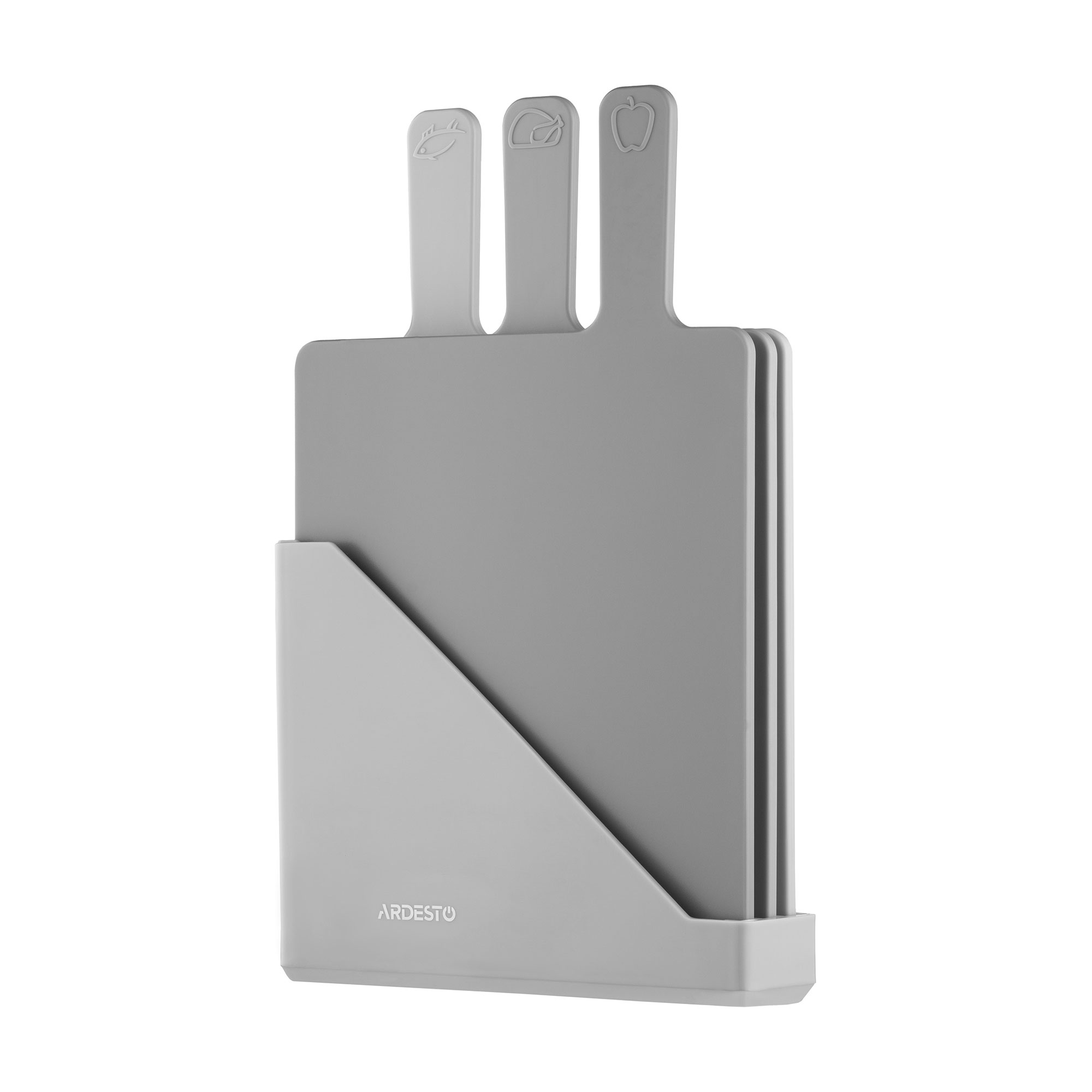 Набір кухонних дощок на підставці Ardesto Fresh сірий, 24.1*33*7.9 см, 3 шт (AR1403GRB)
Набір кухонних дощок на підставці Ardesto Fresh сірий, 24.1*33*7.9 см, 3 шт (AR1403GRB)