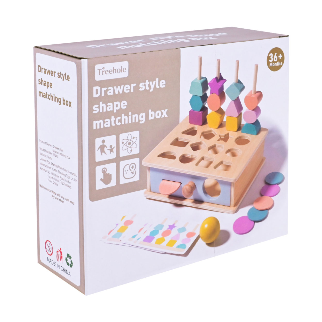 Дерев'яна іграшка-сортер Shantou Jinxing Пірамідки, від 3 років (C9433)
Дерев'яна іграшка-сортер Shantou Jinxing Пірамідки, від 3 років (C9433)