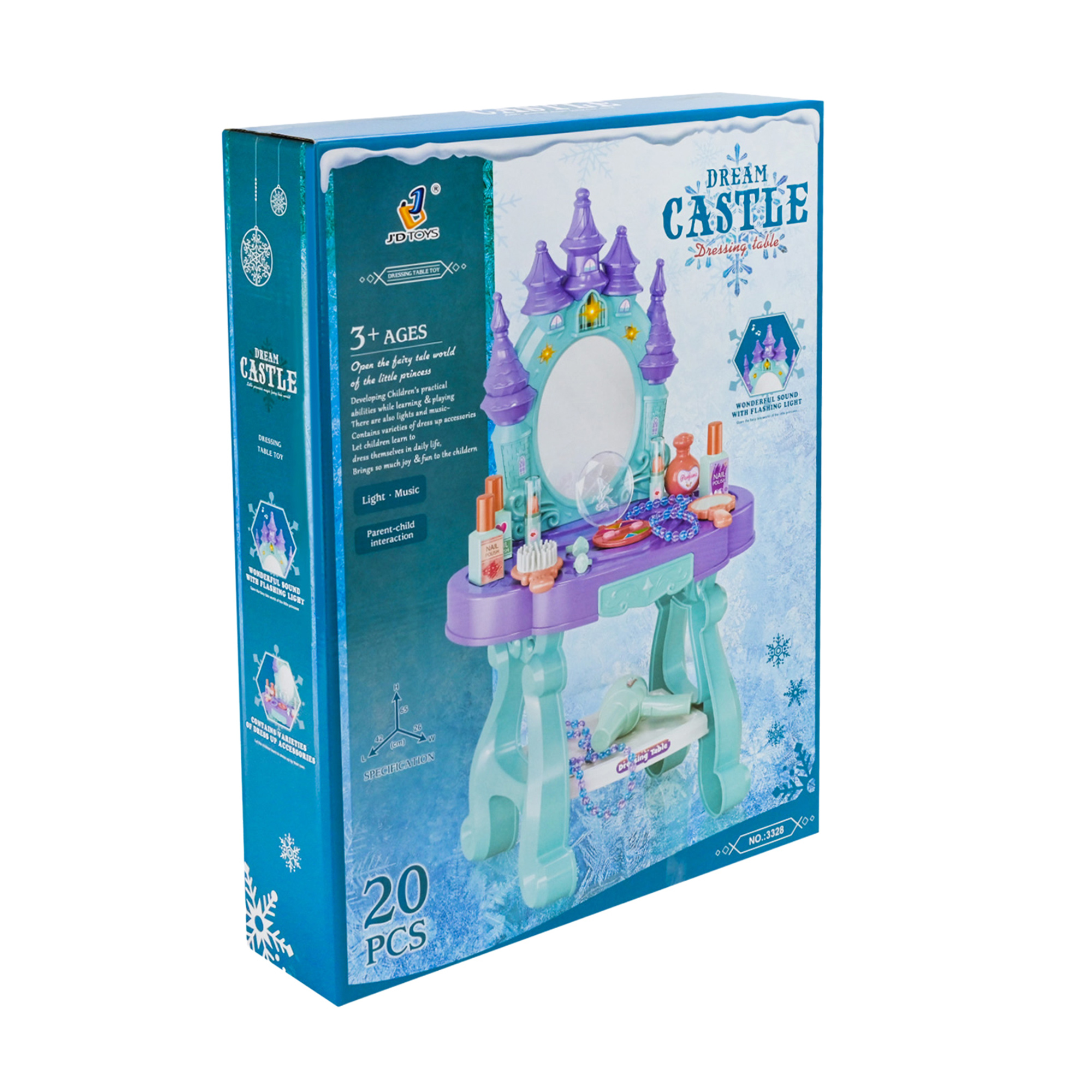 Іграшка трюмо Shantou Jinxing з аксесуарами, від 3 років, 39*26*65.5 см, 20 деталей (3328)
Іграшка трюмо Shantou Jinxing з аксесуарами, від 3 років, 39*26*65.5 см, 20 деталей (3328)