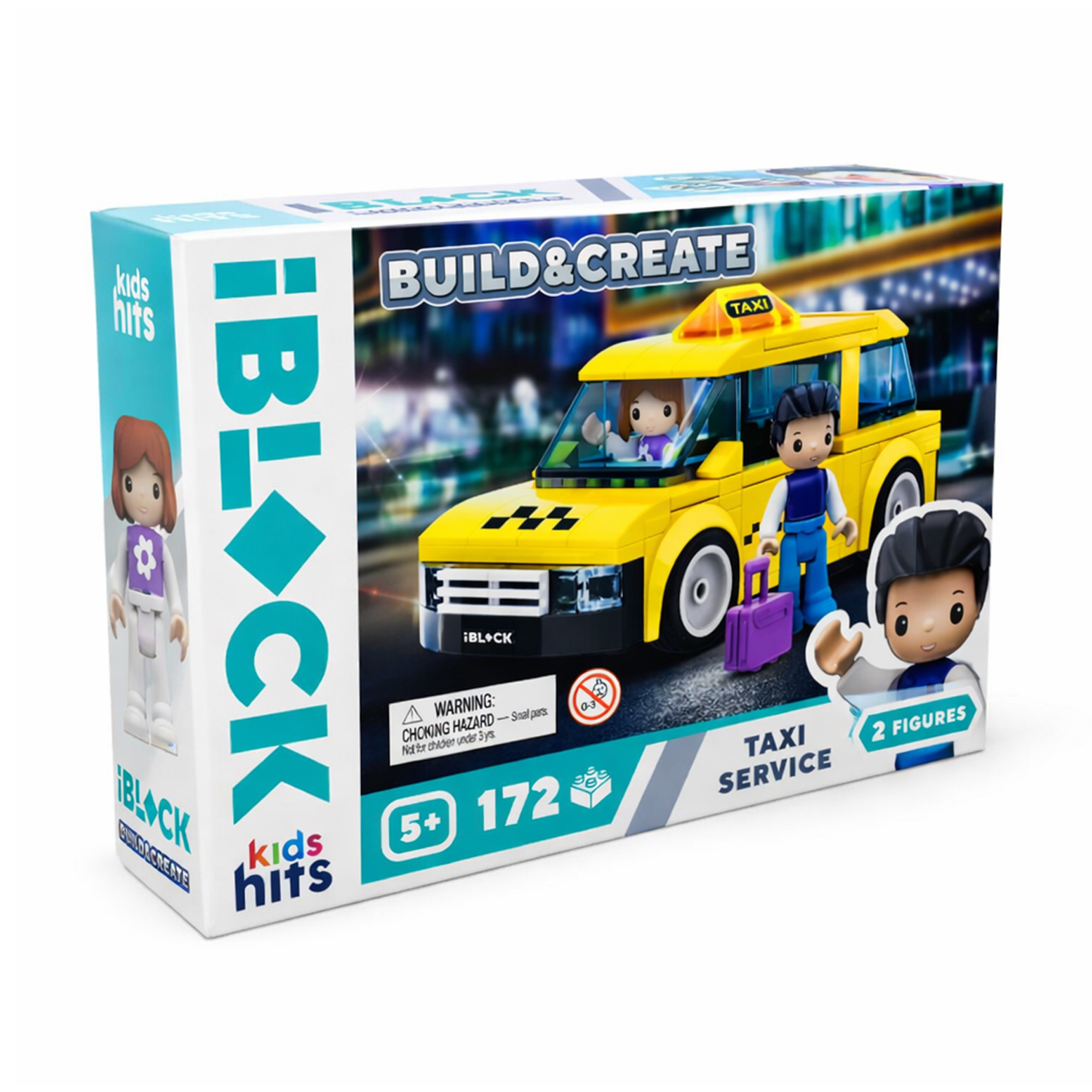 Дитячий конструктор iBlock Junior Build & Create Taxi Service, 172 елементи, 2 фігурки, від 5 років, 24*16*6 см (KH17/001/4)
Дитячий конструктор iBlock Junior Build & Create Taxi Service, 172 елементи, 2 фігурки, від 5 років, 24*16*6 см (KH17/001/4)