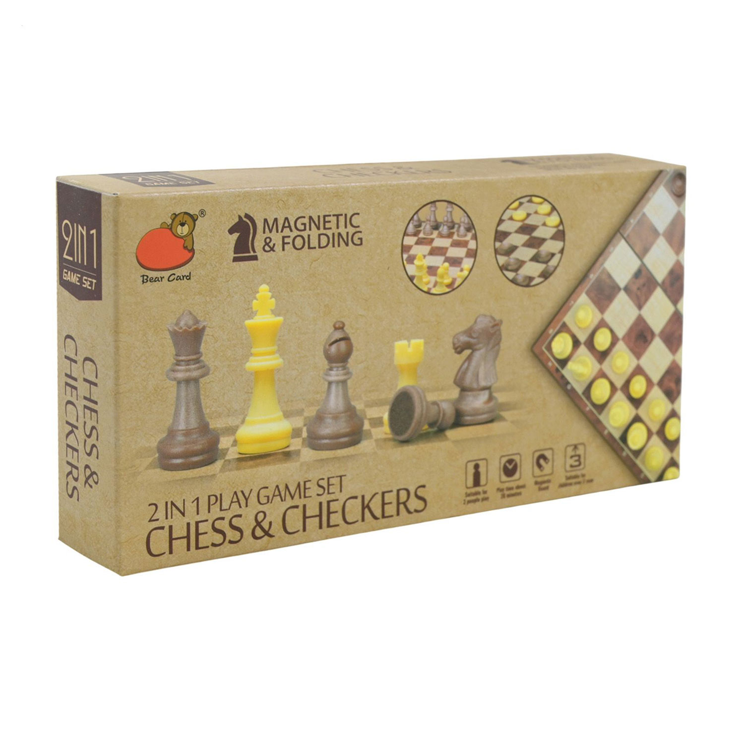 Настільна гра 2 в 1 Shantou Jinxing Шахи, шашки, від 6 років, 19.5*9.5*3 см (2058)
Настільна гра 2 в 1 Shantou Jinxing Шахи, шашки, від 6 років, 19.5*9.5*3 см (2058)