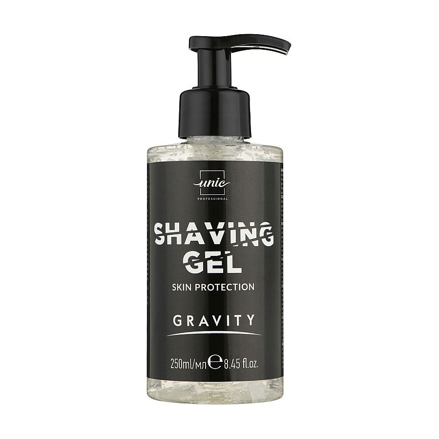 Чоловічий гель для гоління Unic Gravity Skin Protection Shaving Gel, 250 мл
Чоловічий гель для гоління Unic Gravity Skin Protection Shaving Gel, 250 мл
