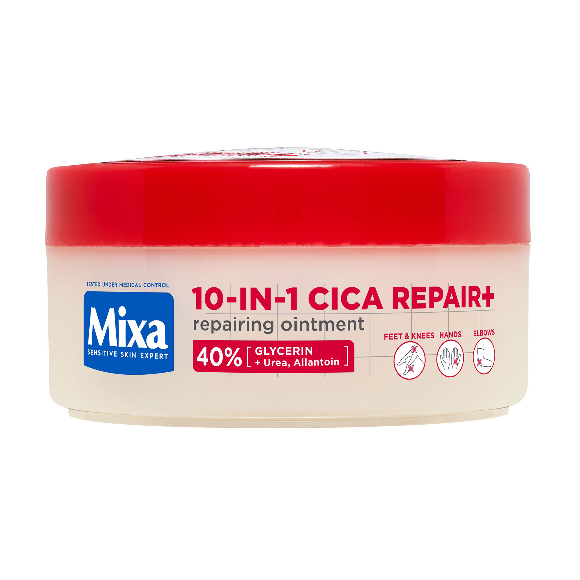 Багатофункціональний відновлювальний крем для тіла Mixa 10-In-1 Cica Repair+ Repairing Ointment для потрісканої та чутливої шкіри, 150 мл
Багатофункціональний відновлювальний крем для тіла Mixa 10-In-1 Cica Repair+ Repairing Ointment для потрісканої та чутливої шкіри, 150 мл