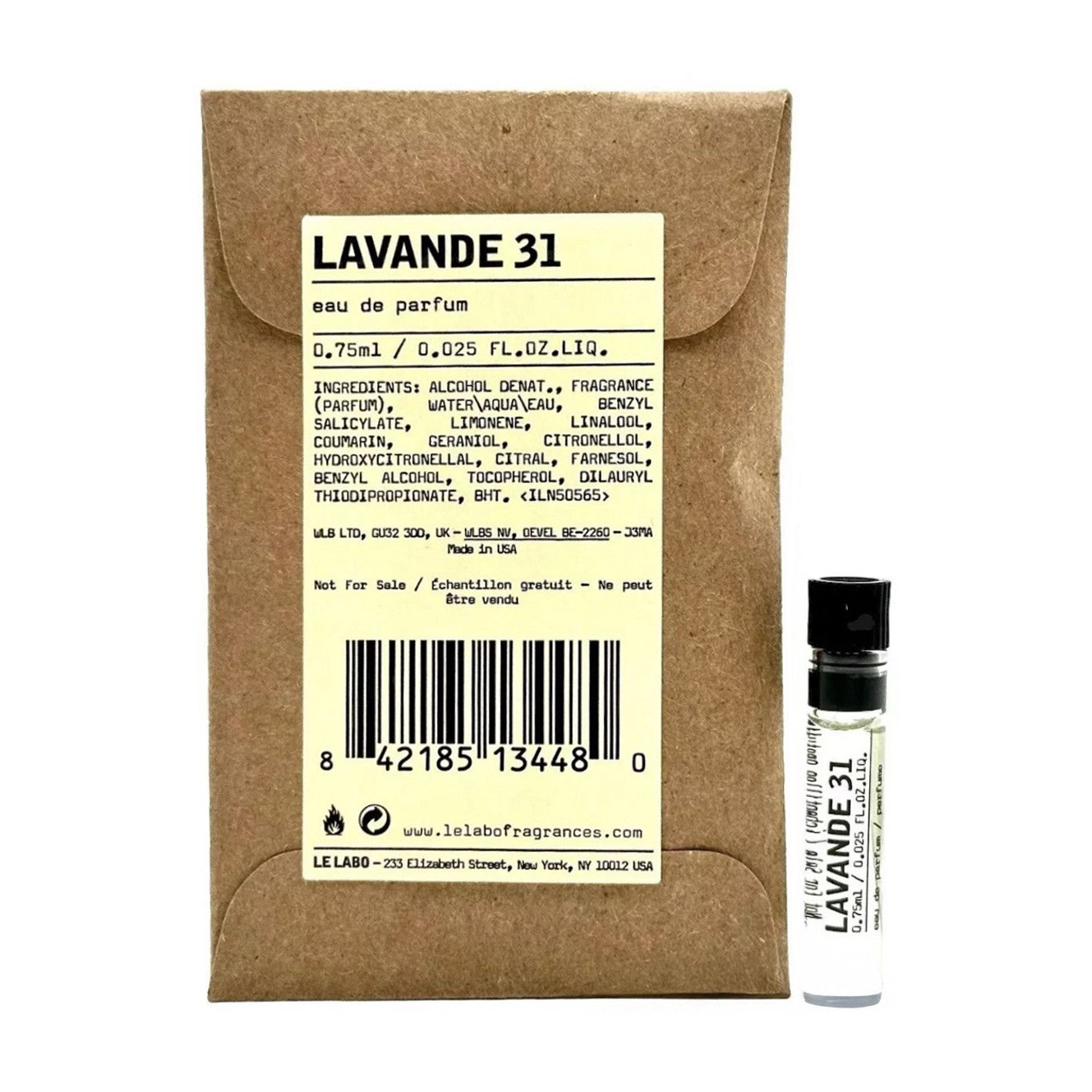 Le Labo Lavande 31 Парфумована вода унісекс, 0.75 мл (пробник)
Le Labo Lavande 31 Парфумована вода унісекс, 0.75 мл (пробник)