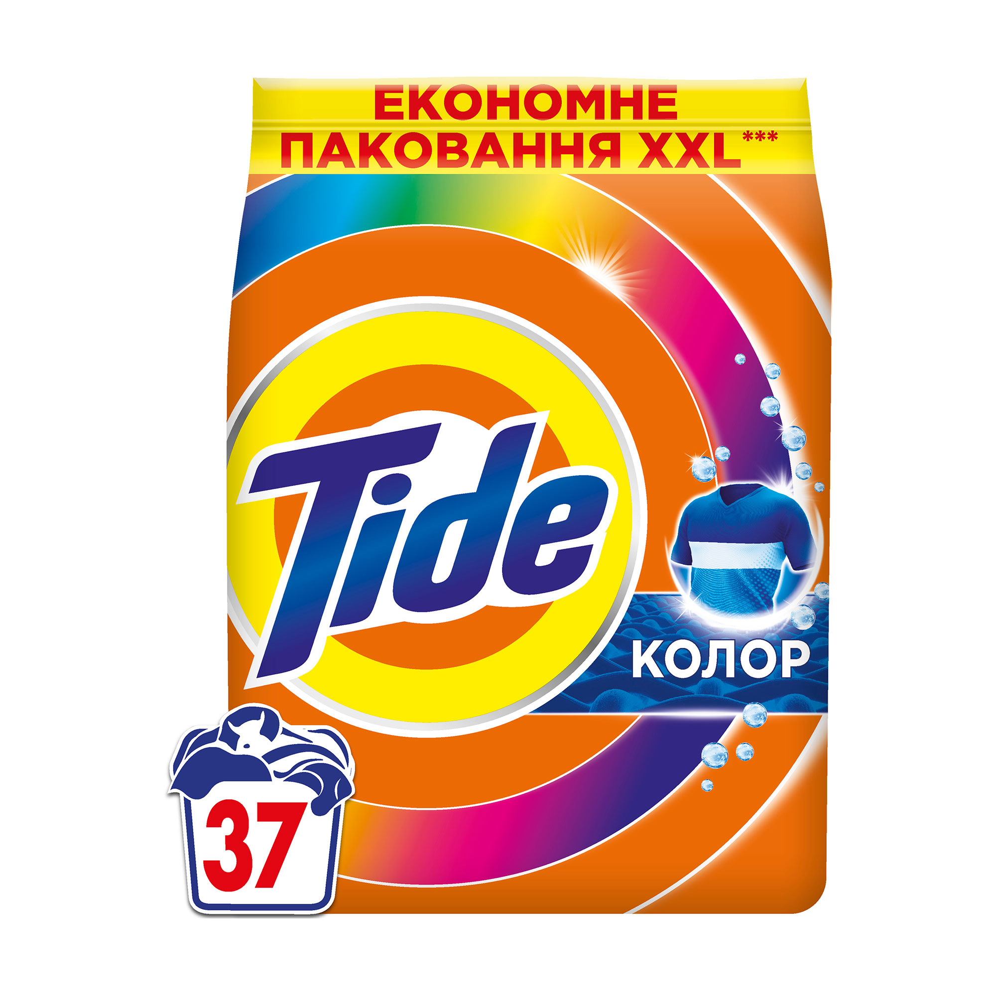 Пральний порошок Tide Аква-Пудра Color 37 циклів прання, 5 кг
Пральний порошок Tide Аква-Пудра Color 37 циклів прання, 5 кг