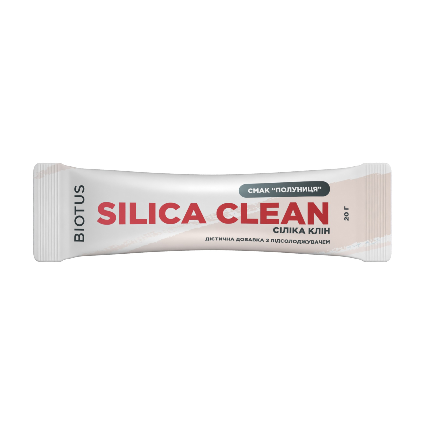 Сіліка клін Biotus Silica Clean зі смаком полуниці, в саше, 20 г
Сіліка клін Biotus Silica Clean зі смаком полуниці, в саше, 20 г