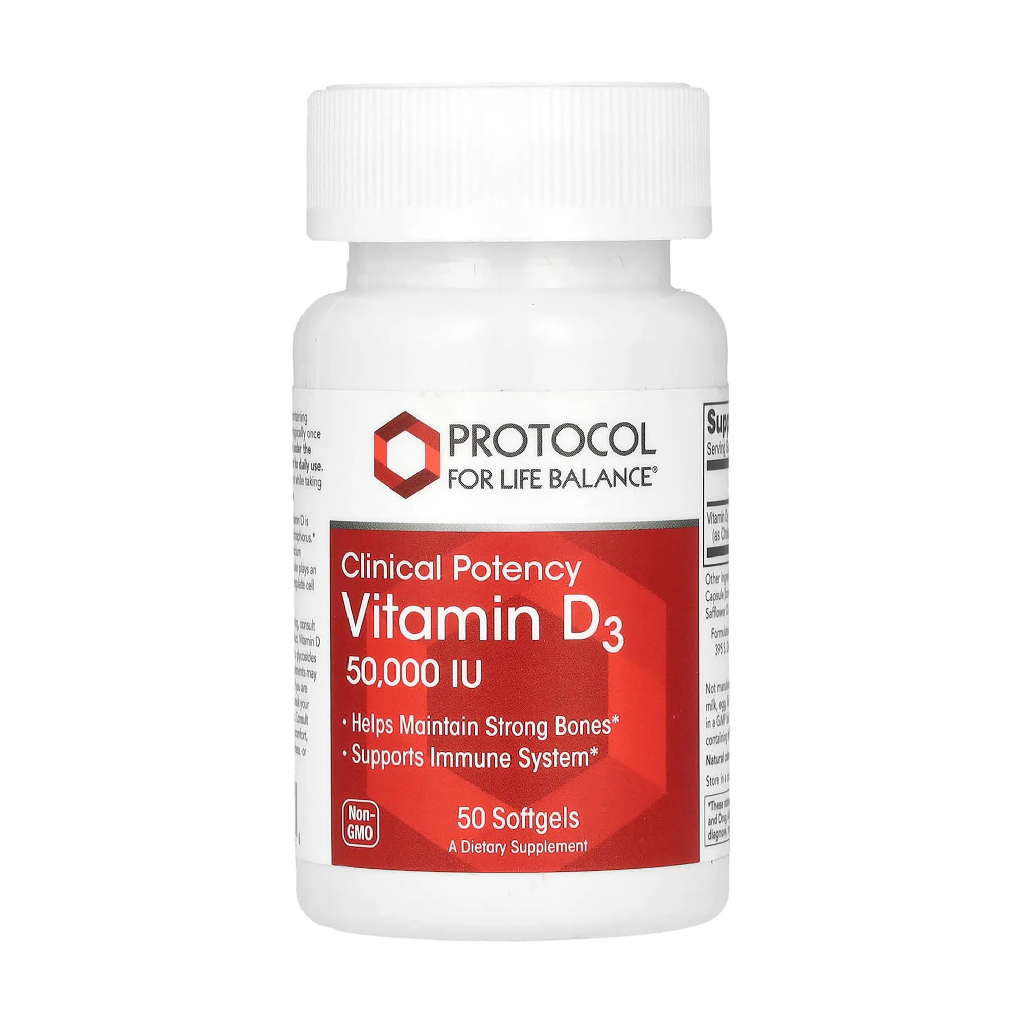 Вітамін D3 Protocol For Life Balance Vitamin D3 Clinical Protency, 50 000 МО, 50 гелевих капсул
Вітамін D3 Protocol For Life Balance Vitamin D3 Clinical Protency, 50 000 МО, 50 гелевих капсул