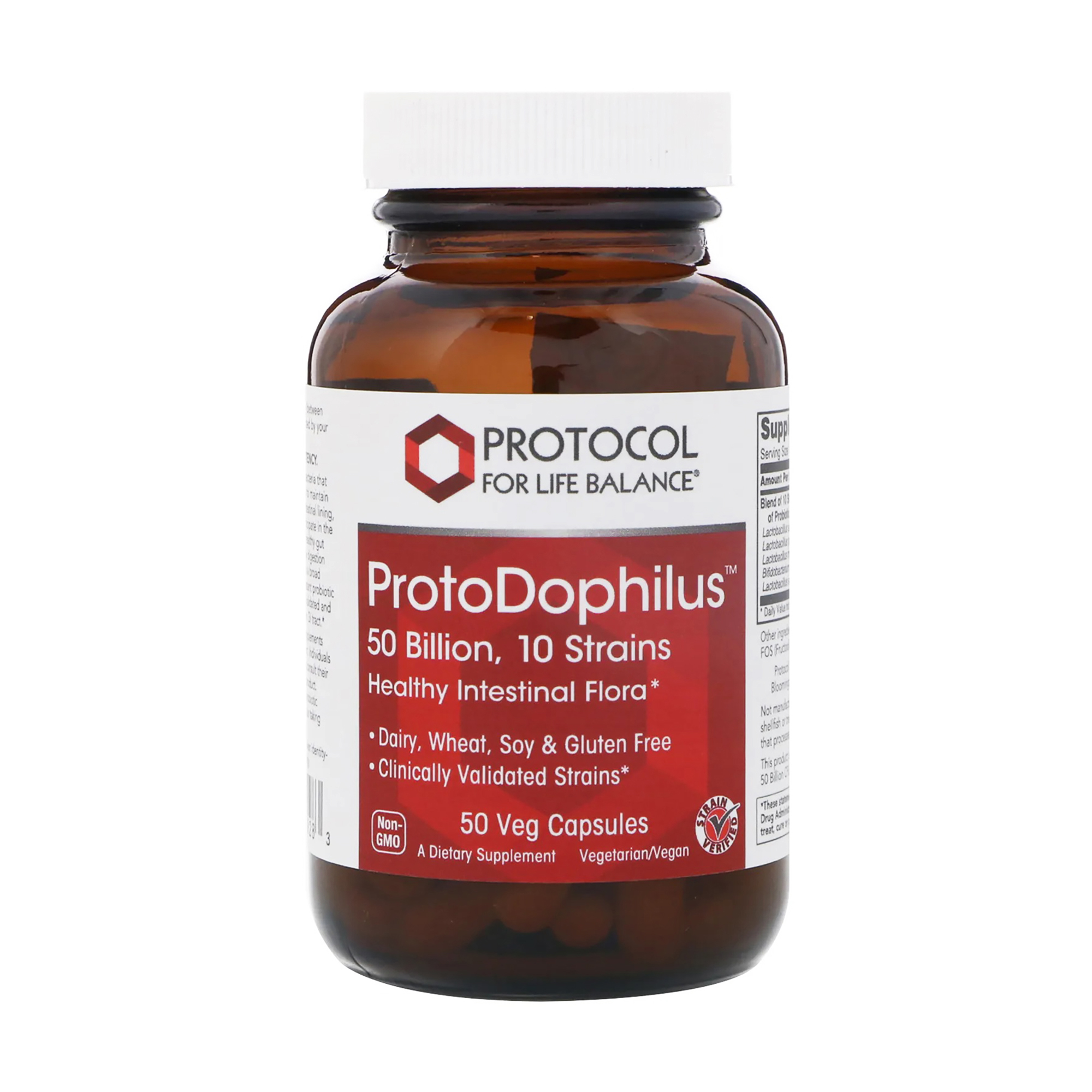 Пробіотик дофілус Protocol For Life Balance ProtoDophilus, 50 млрд, 10 штамів, 50 вегетаріанських капсул
Пробіотик дофілус Protocol For Life Balance ProtoDophilus, 50 млрд, 10 штамів, 50 вегетаріанських капсул